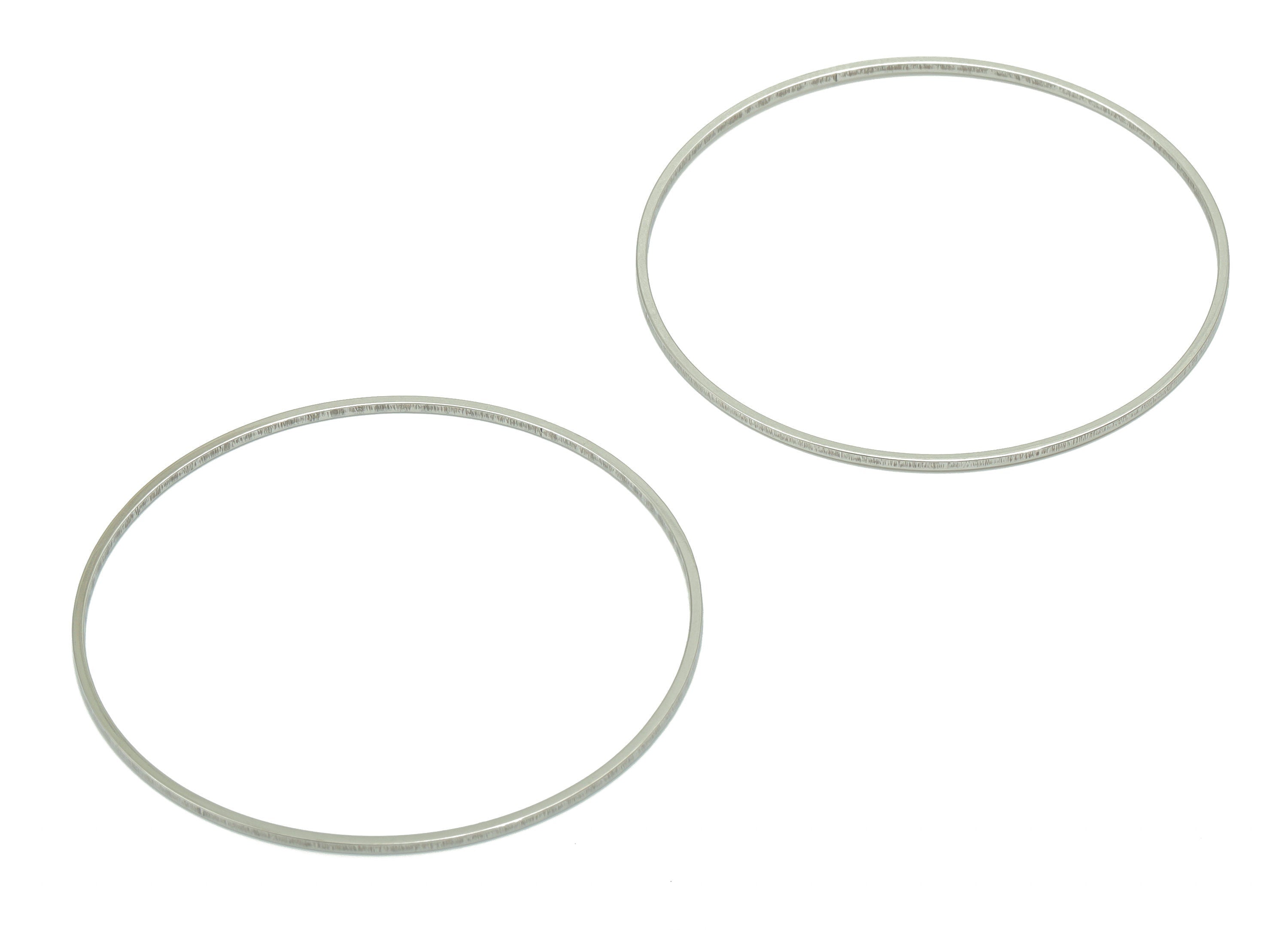 Stainless Steel 201 Round Hoop Connector - 45*1*1mm - Stainless Steel 201 Circle Ring Links - Jewelry Supplies - 44.95x44.95x1mm - SS1367-45 - DOMEDBAZAAR