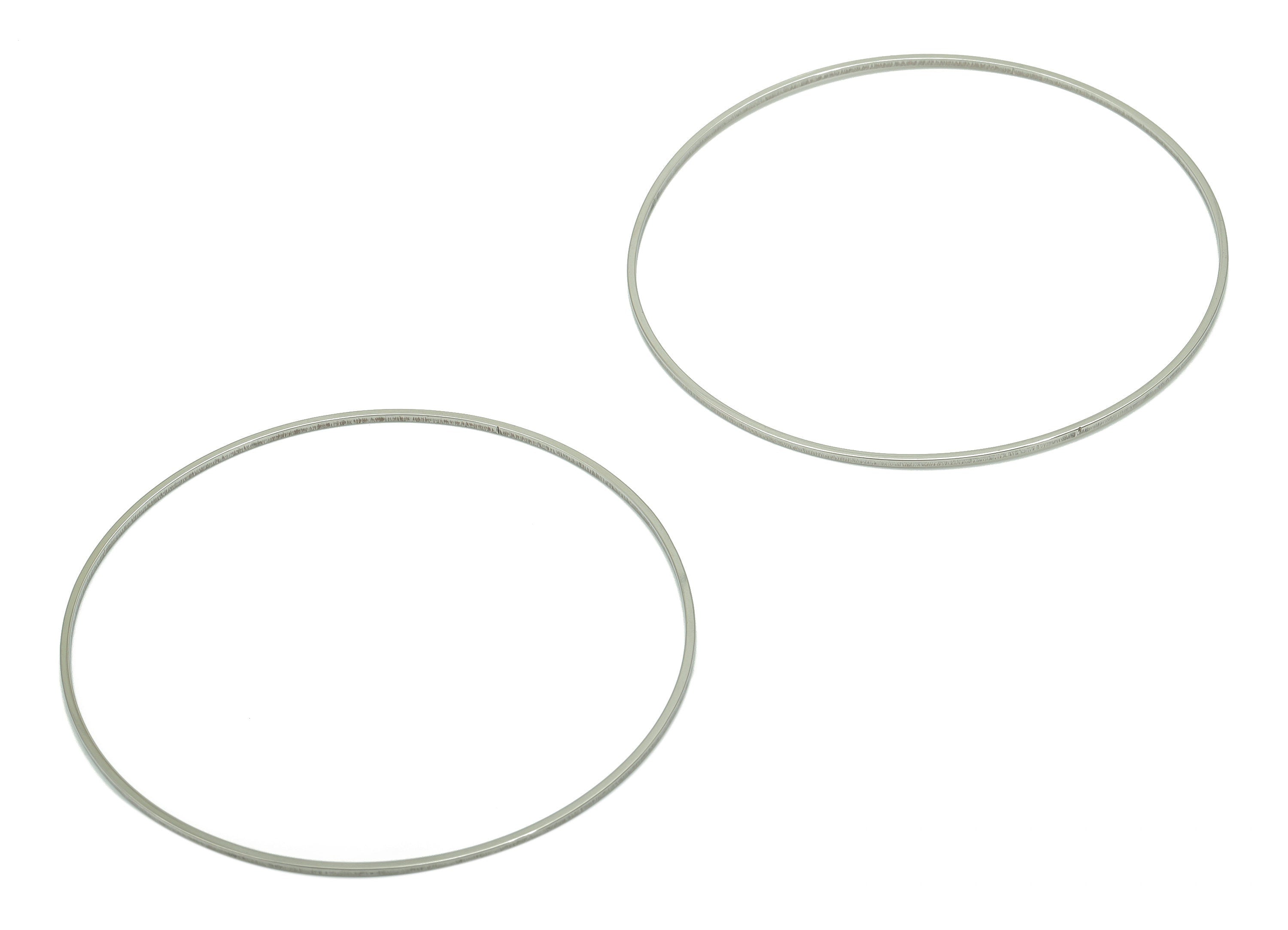 Stainless Steel 201 Round Hoop Connector - 60*1*1mm - Stainless Steel 201 Circle Ring Links - Jewelry Supplies - 59.93x59.93x1mm - SS1367-60 - DOMEDBAZAAR