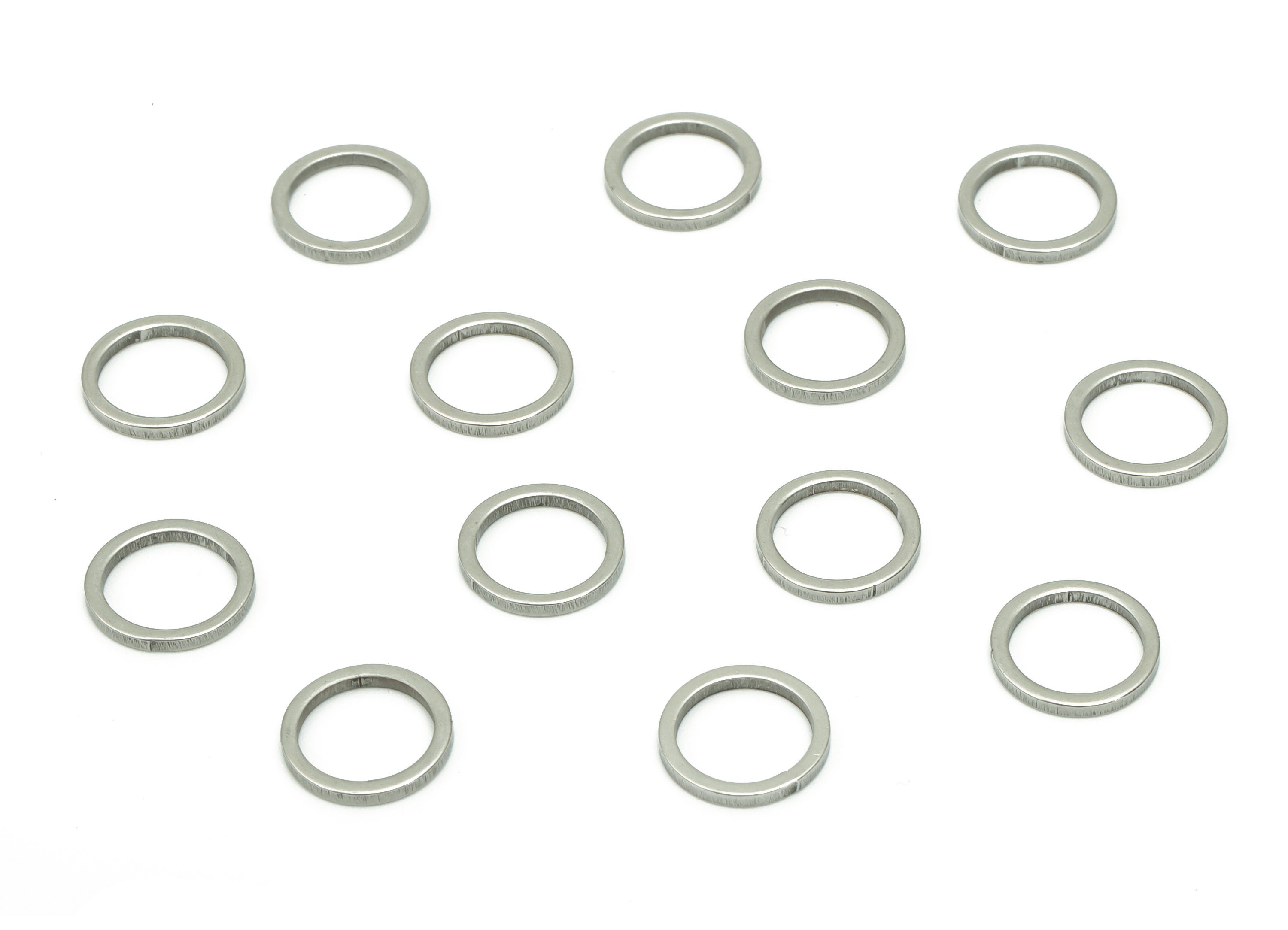 Stainless Steel 201 Round Hoop Connector - 9*1*1mm - Stainless Steel 201 Circle Ring Links - Jewelry Supplies - 8.92x8.92x1mm - SS1367-9 - DOMEDBAZAAR
