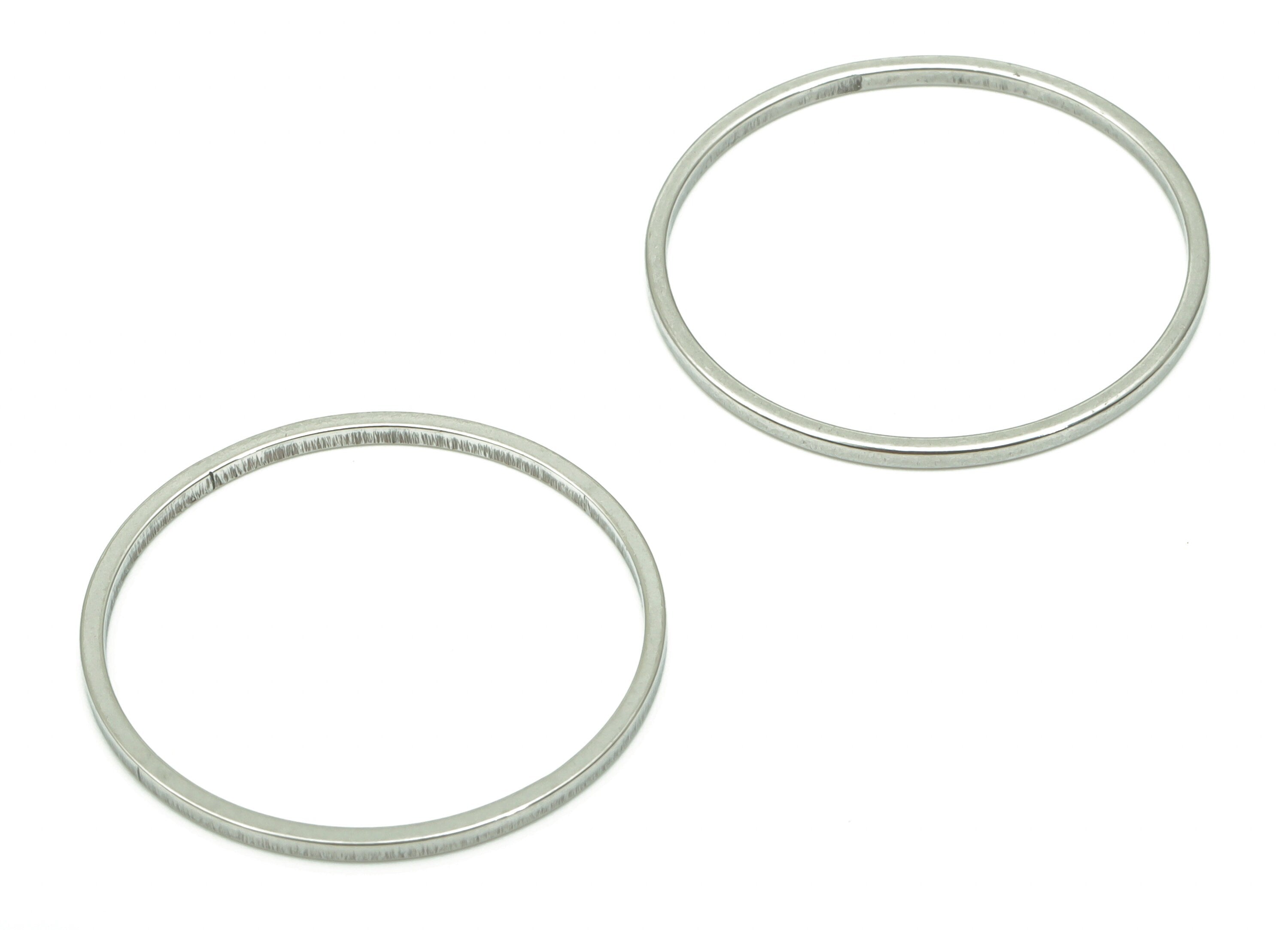 Stainless Steel 201 Round Hoop Connector - 22*1*1mm - Stainless Steel 201 Circle Ring Links - Jewelry Supplies - 21.88x21.88x1mm - SS1367-22 - DOMEDBAZAAR