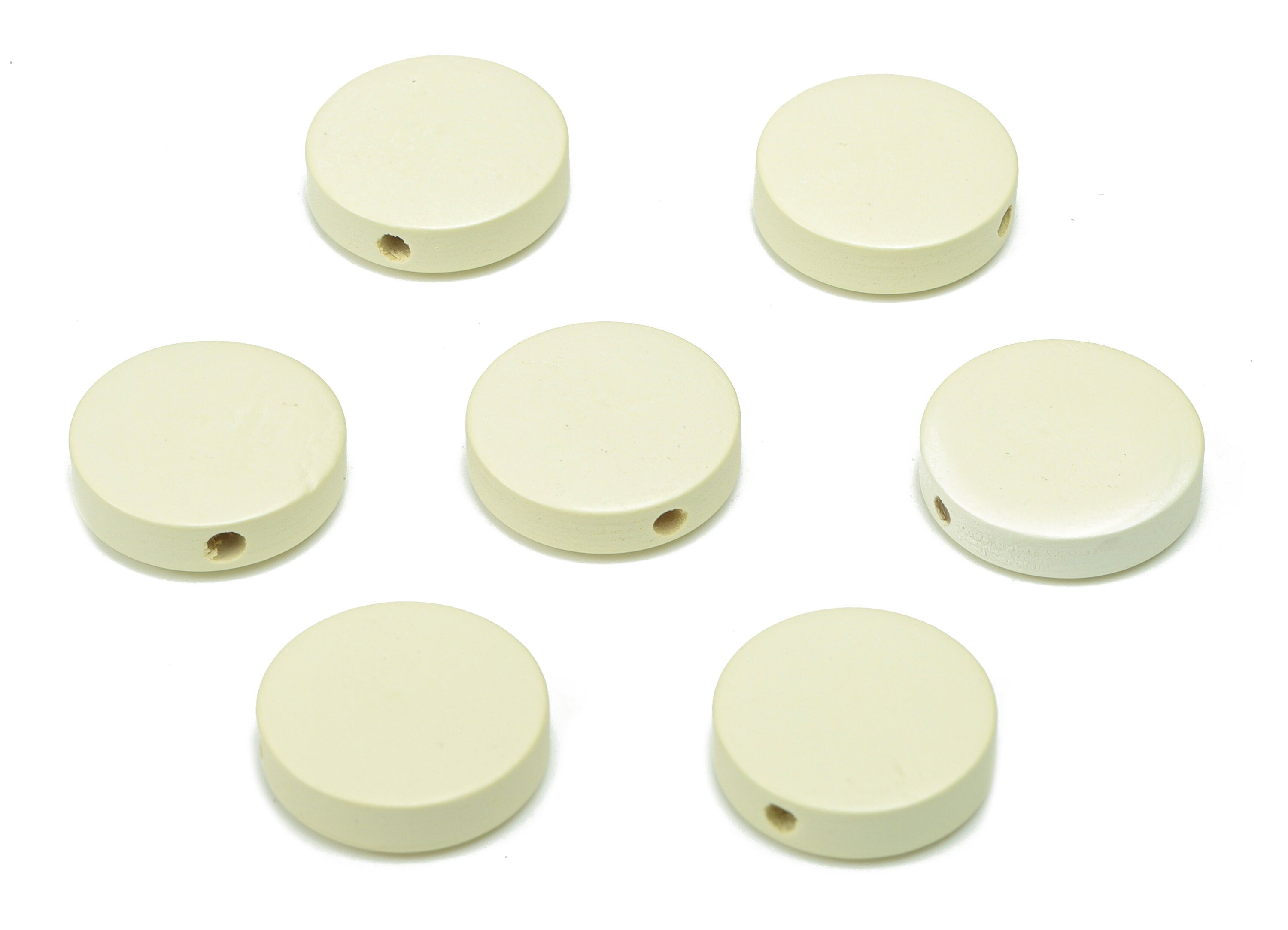 Hemu Wood Round Earring Connector - Hemu Wood Circle Charms and Beads - DIY Jewelry Making Supplies - 14.9x14.9x4.57mm - BB1185B - DOMEDBAZAAR
