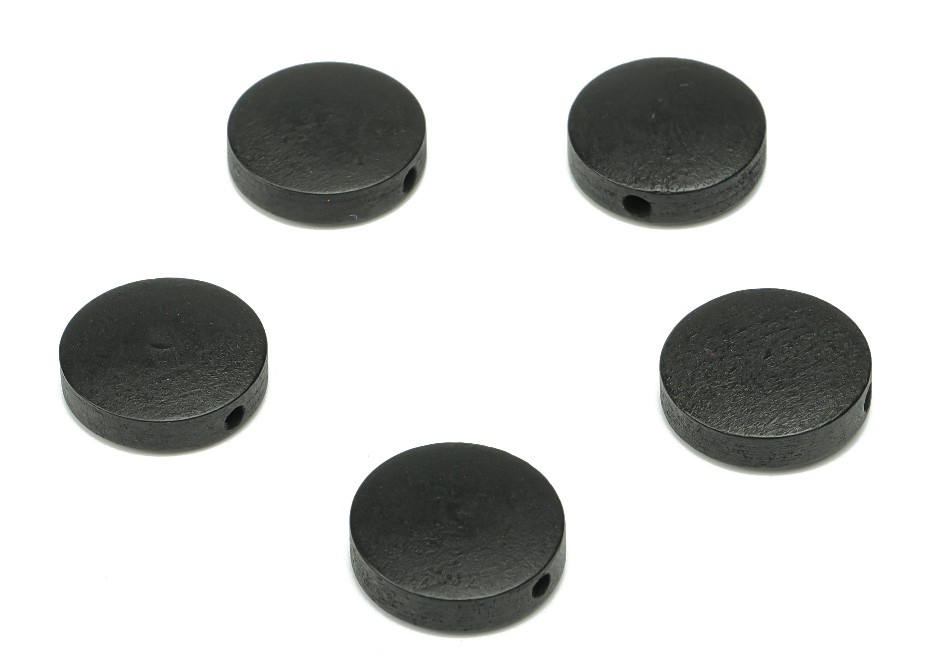 Hemu Wood Round Earring Connector - Hemu Wood Circle Charms and Bead - DIY Jewelry Making Supplies - 14.87x14.87x4.16mm - BB1181B - DOMEDBAZAAR