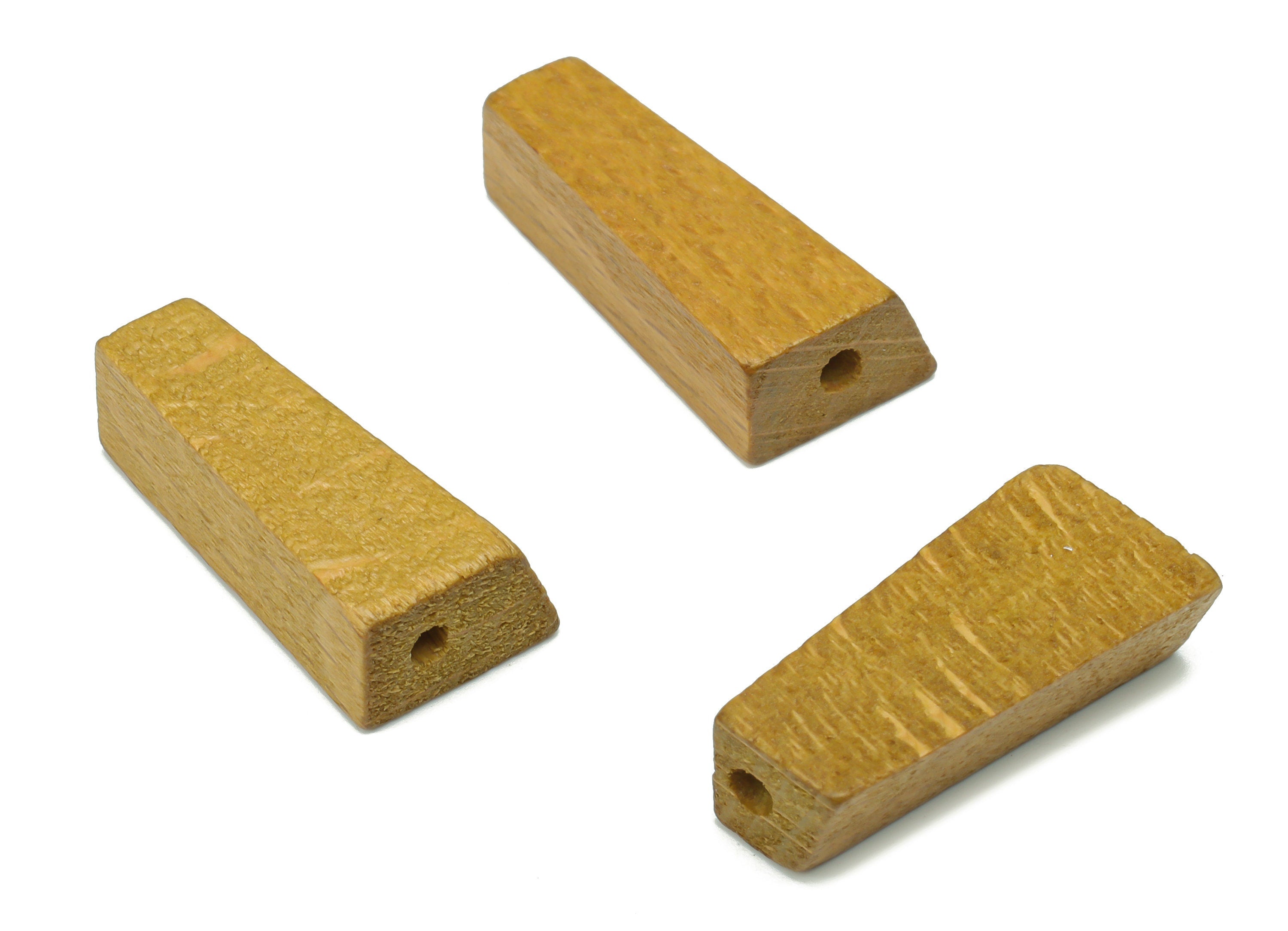 Hemu Wood Geometry Earring Connector - Hemu Wood Irregular Charms and Beads - DIY Jewelry Making Supplies - 21.78x9.76x7.05mm - BB1203 - DOMEDBAZAAR