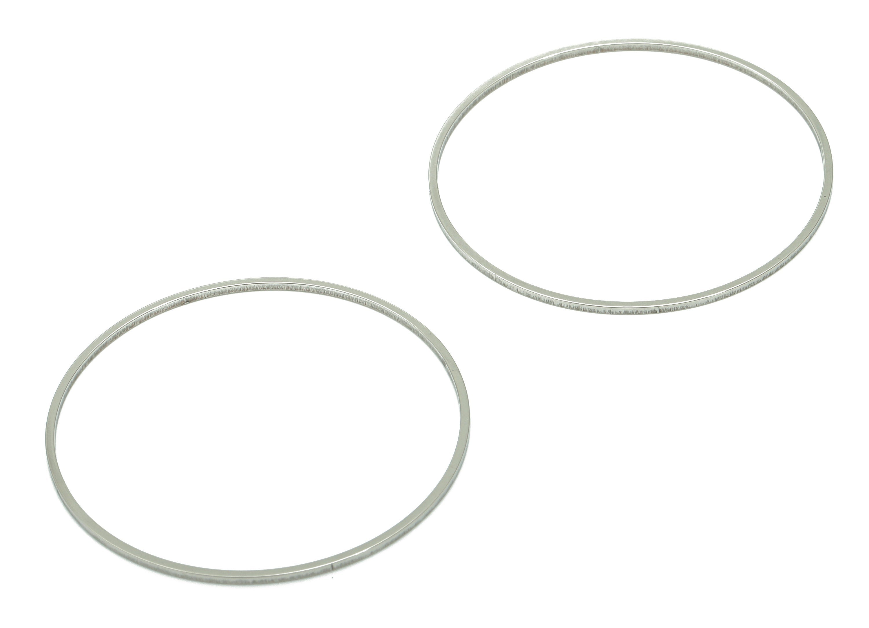 Stainless Steel 201 Round Hoop Connector - 40*1*1mm - Stainless Steel 201 Circle Ring Links - Jewelry Supplies - 39.89x39.89x1mm - SS1367-40 - DOMEDBAZAAR