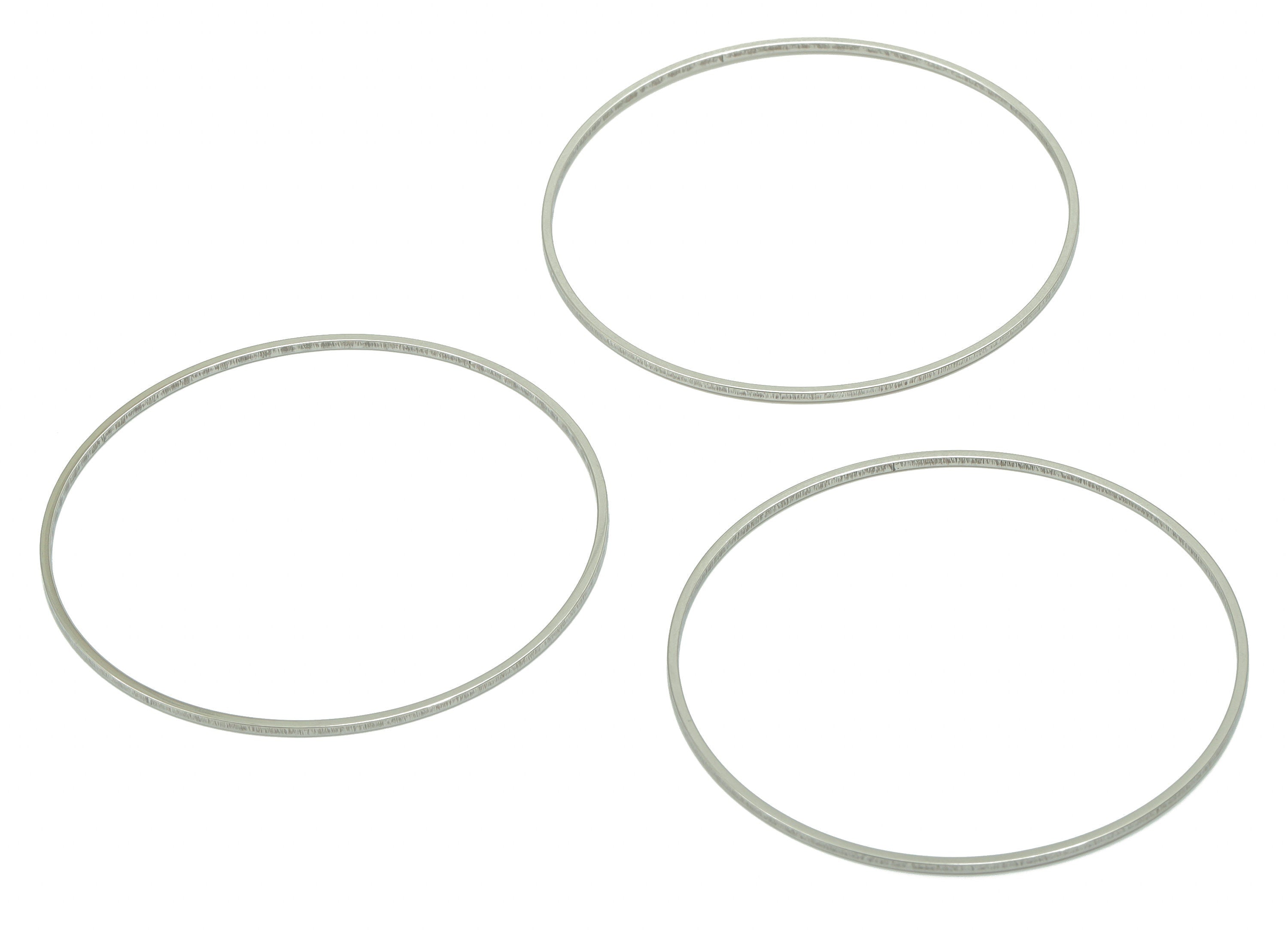 Stainless Steel 201 Round Hoop Connector - 45*1*1mm - Stainless Steel 201 Circle Ring Links - Jewelry Supplies - 44.95x44.95x1mm - SS1367-45 - DOMEDBAZAAR