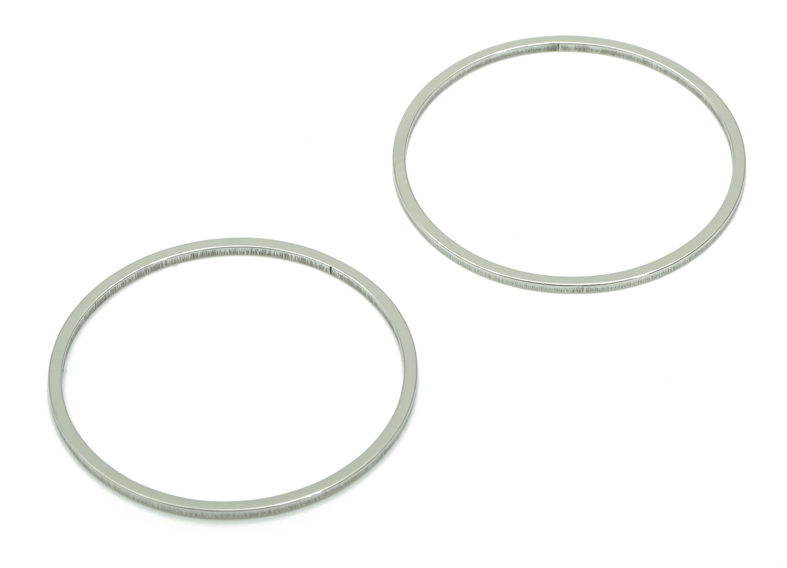 Stainless Steel 201 Round Hoop Earring Connector - 25*0.8*0.8mm - Stainless Steel 201 Circle Ring Links - 24.82x24.82x0.78mm - SS1368-25 - DOMEDBAZAAR
