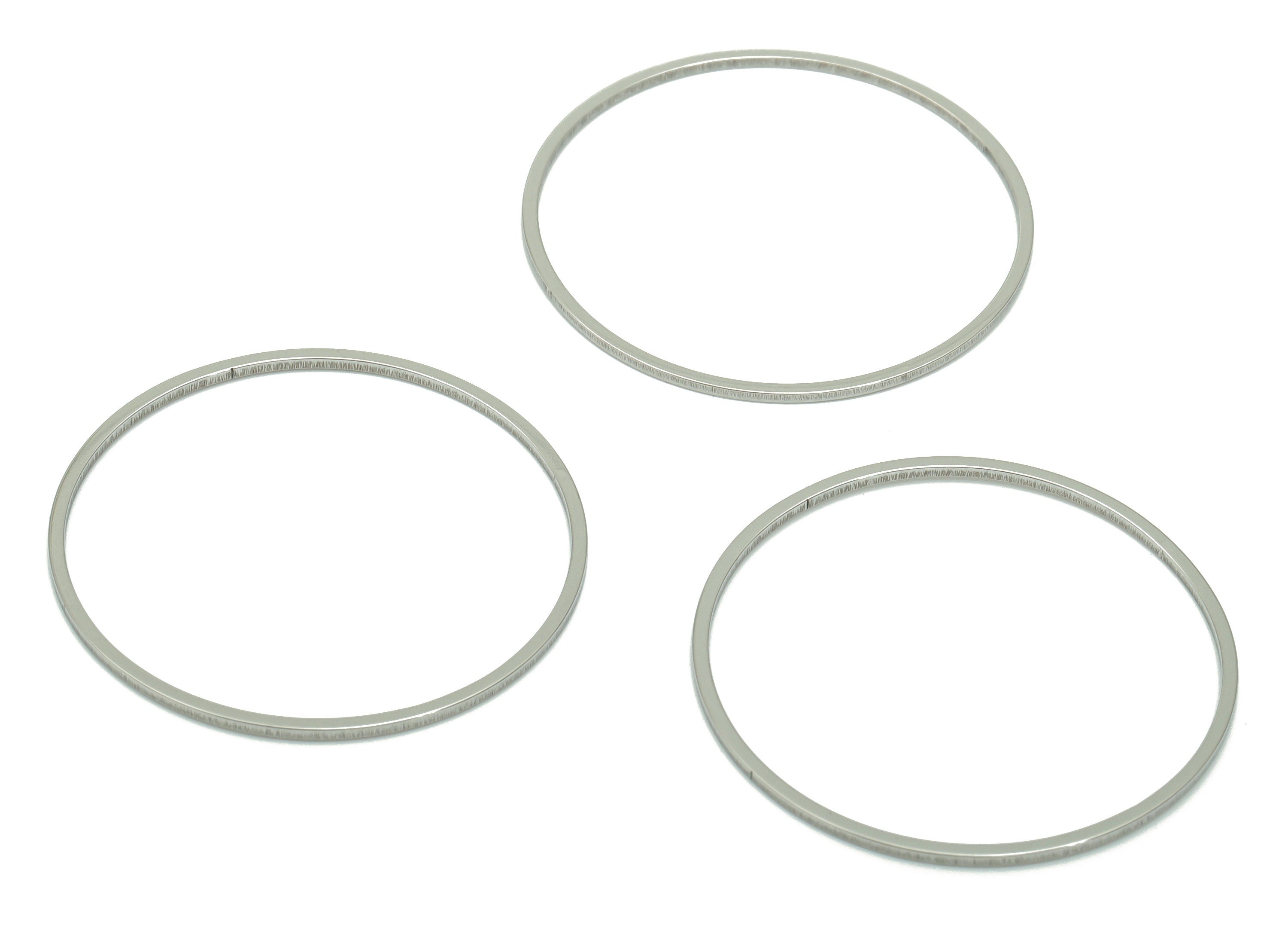Stainless Steel 201 Round Hoop Earring Connector - 30*0.8*0.8mm - Stainless Steel 201 Circle Ring Links - 29.66x29.66x0.76mm - SS1368-30 - DOMEDBAZAAR