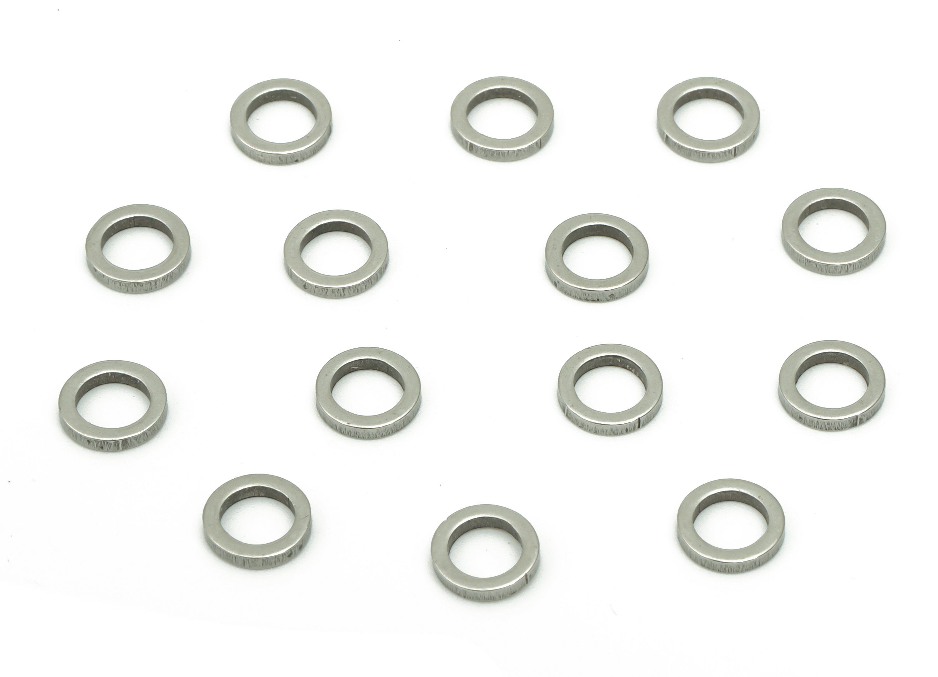 Stainless Steel 201 Round Hoop Connector - 6*1*1mm - Stainless Steel 201 Circle Ring Links - Jewelry Supplies - 6.02x6.02x1mm - SS1367-6 - DOMEDBAZAAR