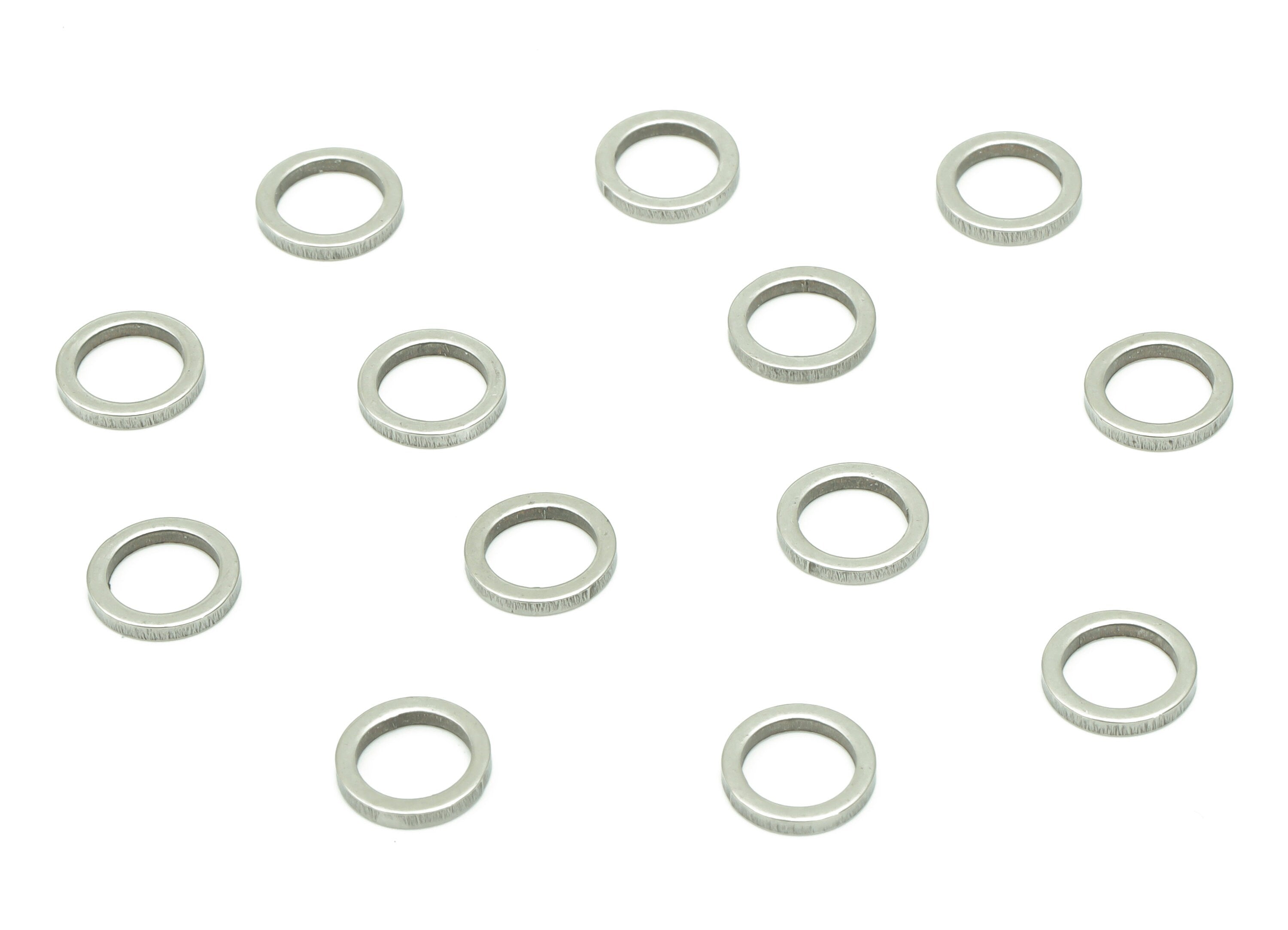 Stainless Steel 201 Round Hoop Connector - 7*1*1mm - Stainless Steel 201 Circle Ring Links - Jewelry Supplies - 6.97x6.97x1mm - SS1367-7 - DOMEDBAZAAR