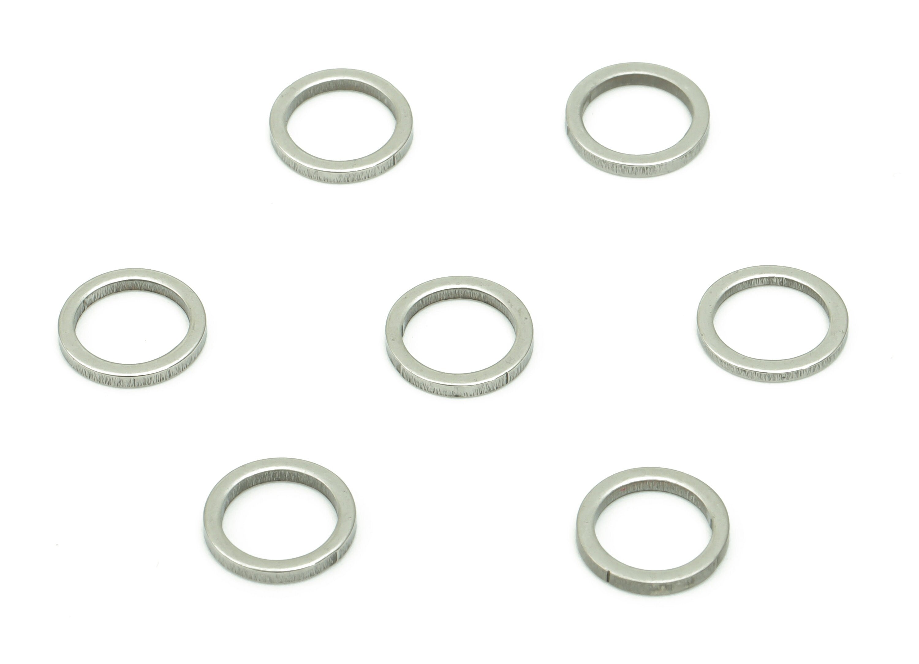 Stainless Steel 201 Round Hoop Connector - 8*1*1mm - Stainless Steel 201 Circle Ring Links - Jewelry Supplies - 7.88x7.88x1mm - SS1367-8 - DOMEDBAZAAR