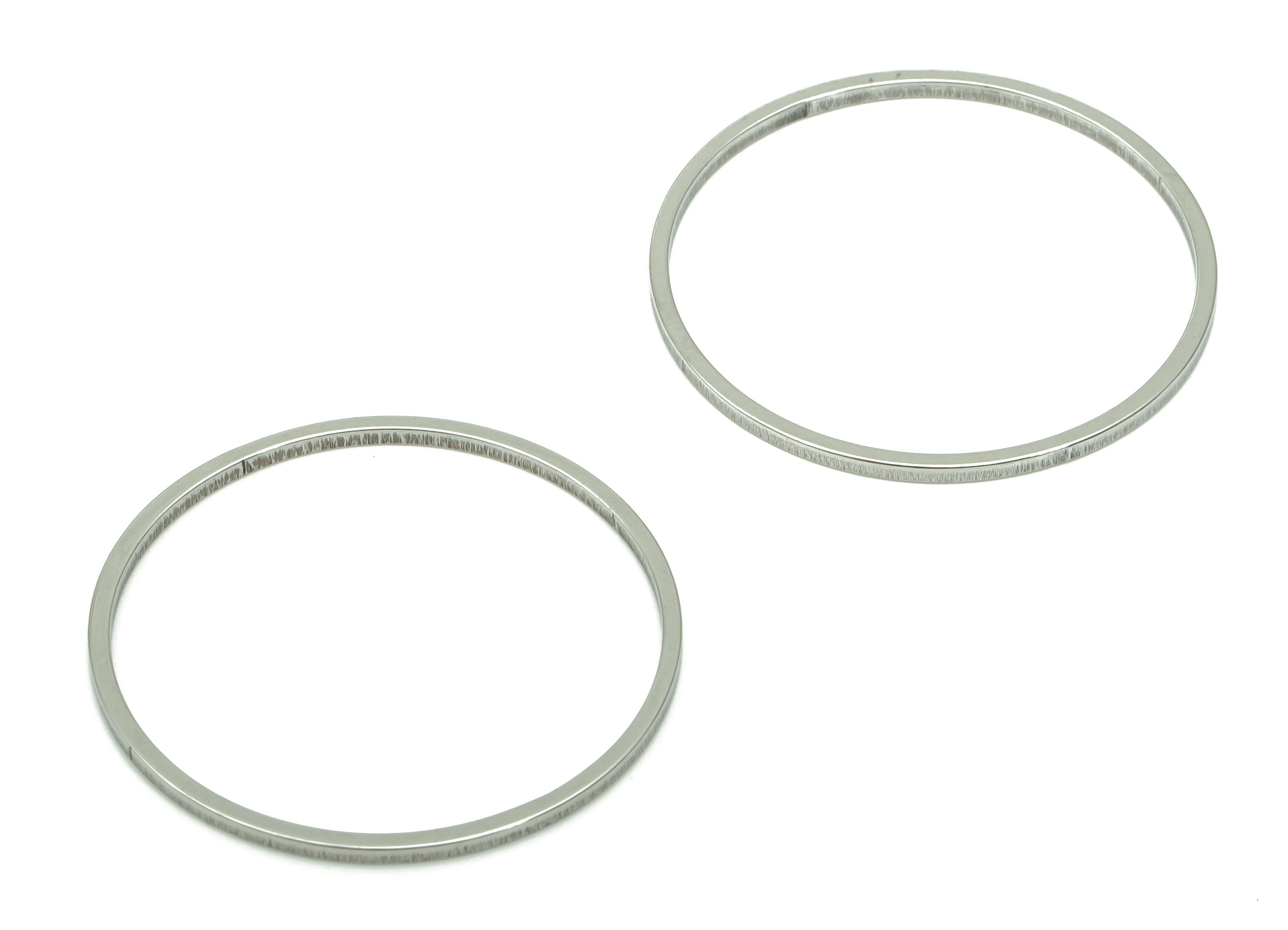 Stainless Steel 201 Round Hoop Connector - 25*1*1mm - Stainless Steel 201 Circle Ring Links - Jewelry Supplies - 24.74x24.74x1mm - SS1367-25 - DOMEDBAZAAR