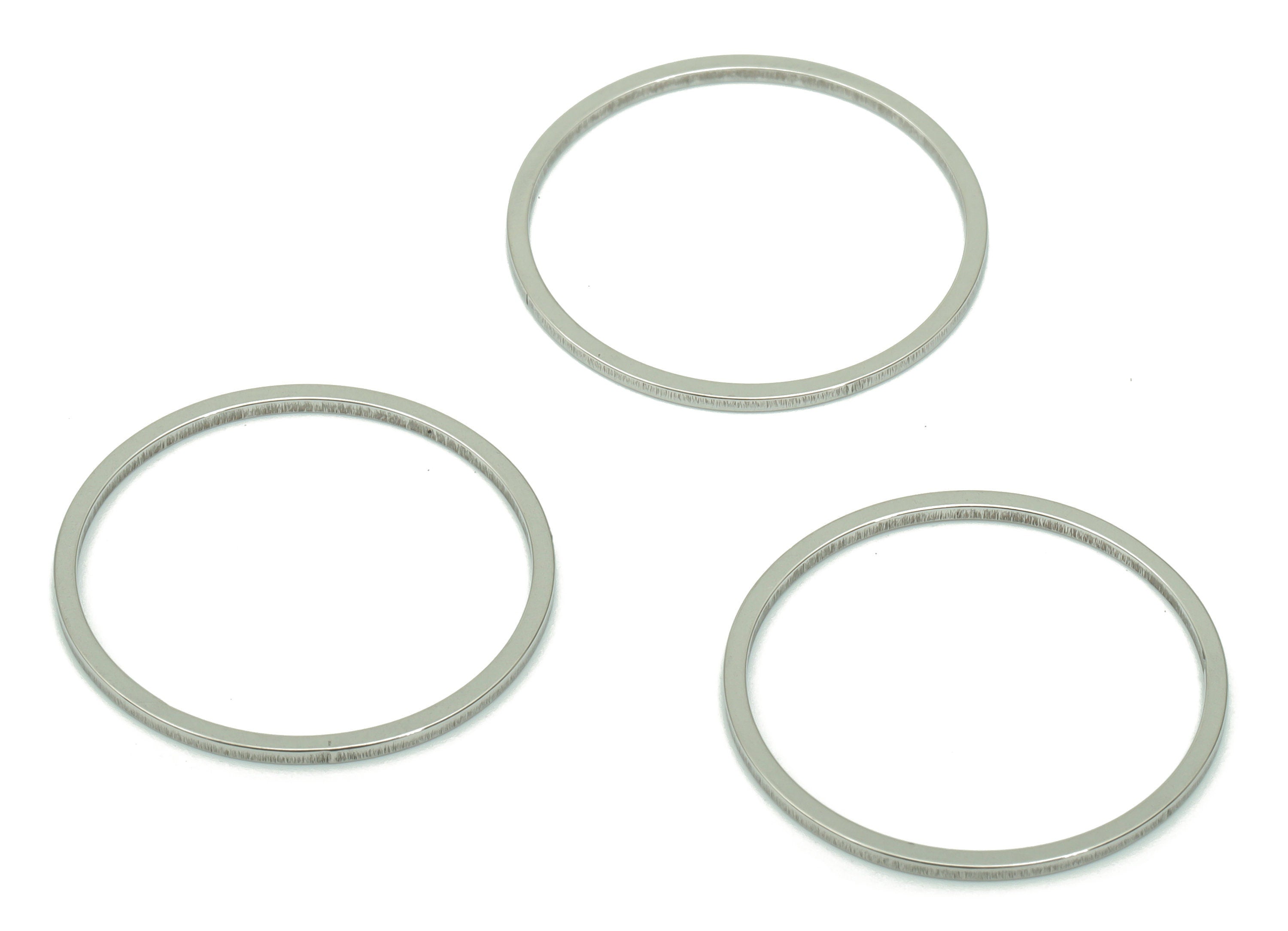 Stainless Steel 201 Round Hoop Earring Connector - 20*0.8*0.8mm - Stainless Steel 201 Circle Ring Links - 19.82x19.82x0.78mm - SS1368-20 - DOMEDBAZAAR