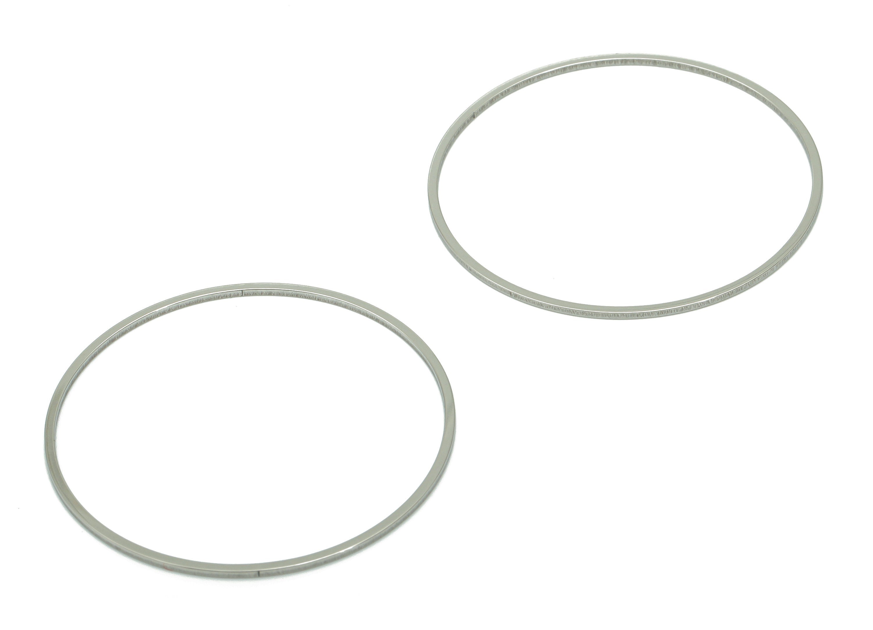 Stainless Steel 201 Round Hoop Connector - 35*0.8*0.8mm - Stainless Steel 201 Ring Links - Jewelry Supplies - 34.84x34.84x0.8mm - SS1368-35 - DOMEDBAZAAR