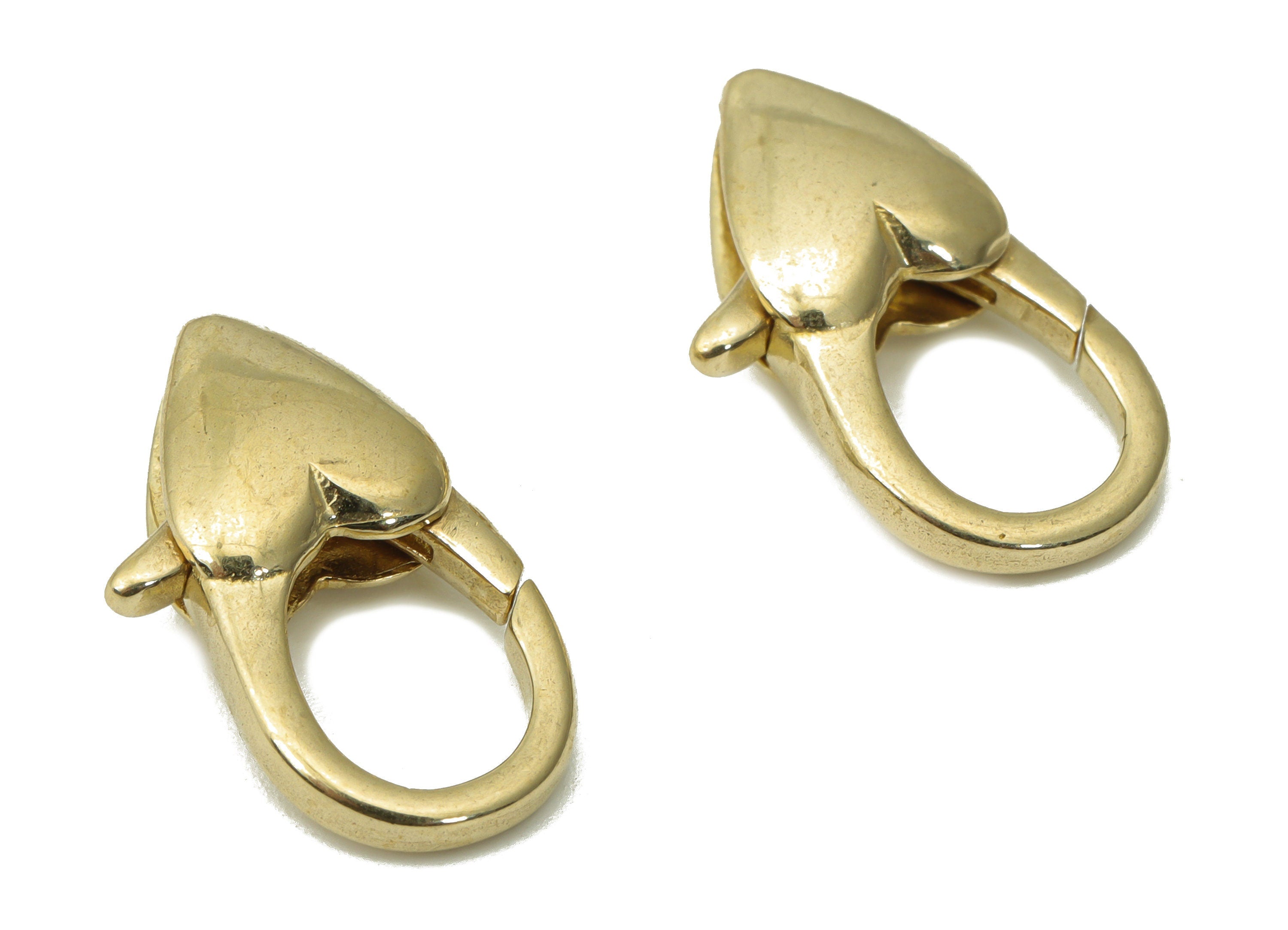 Raw Brass Heart Lobster Claw - Brass Trigger Clasps – Jewelry Clasps - Brass Parrot Clasps - Jewelry Supplies - 18x10.03x4.92mm - PP5261 - DOMEDBAZAAR