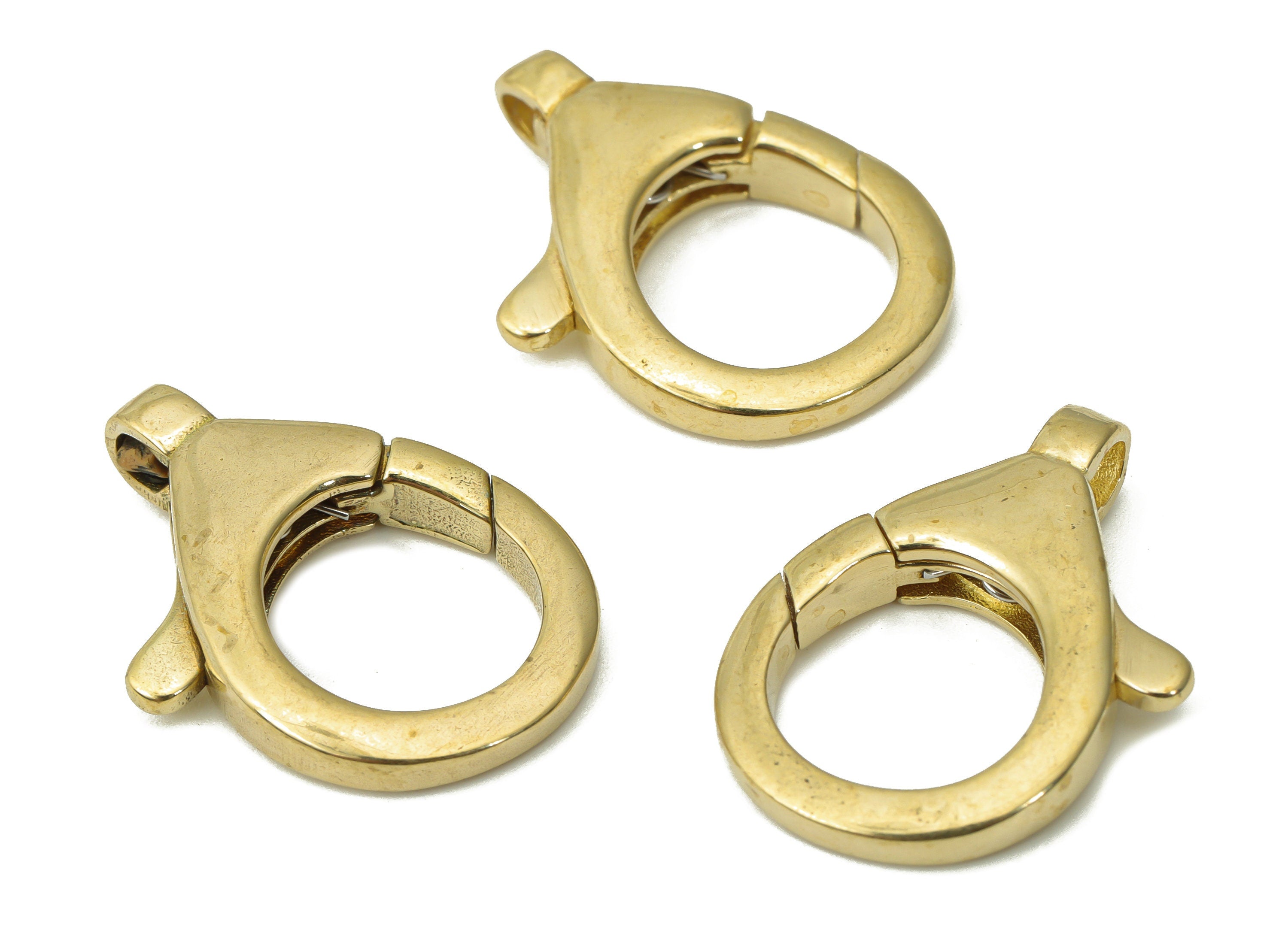 Raw Brass Lobster Claw - Brass Trigger Clasps – Jewelry Clasps - Brass Parrot Clasps - Jewelry Making Supplies - 24.88x16x4.39mm - PP5249 - DOMEDBAZAAR
