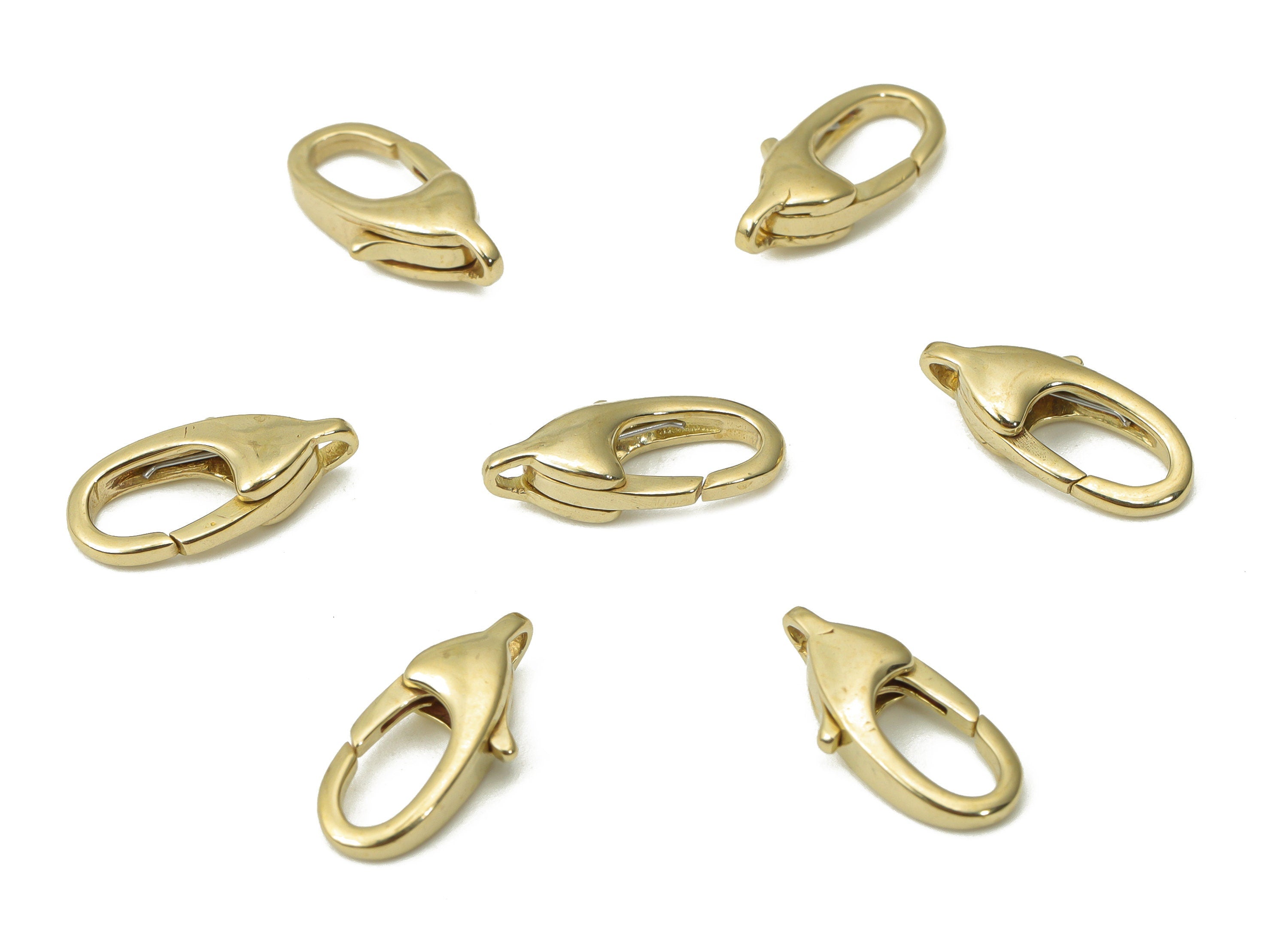 Raw Brass Lobster Claw - Brass Trigger Clasps – Jewelry Clasps - Brass Parrot Clasps - Jewelry Making Supplies - 12.46x5.69x3.23mm - PP5259 - DOMEDBAZAAR