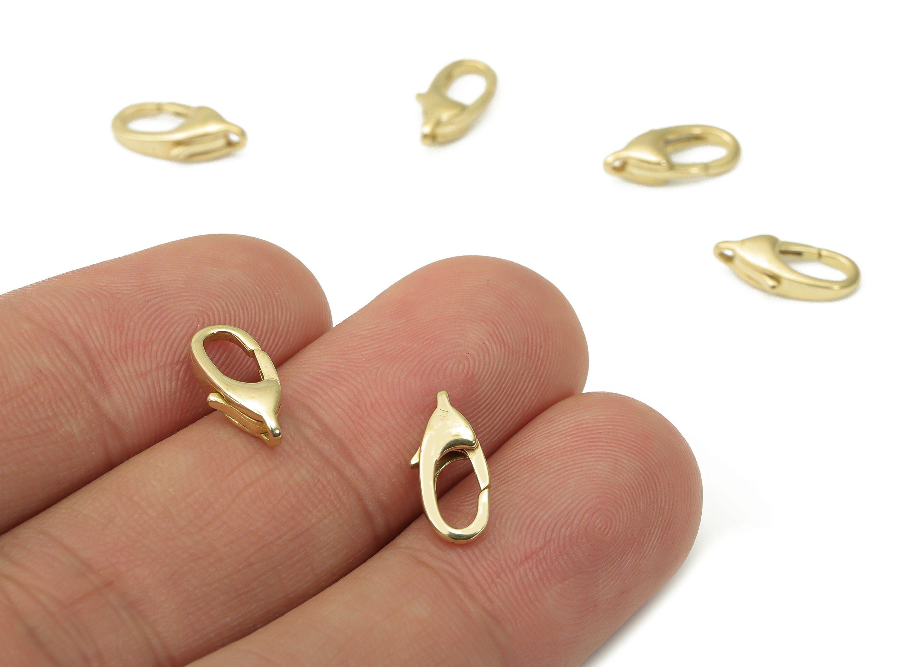 Raw Brass Lobster Claw - Brass Trigger Clasps – Jewelry Clasps - Brass Parrot Clasps - Jewelry Making Supplies - 12.46x5.69x3.23mm - PP5259 - DOMEDBAZAAR