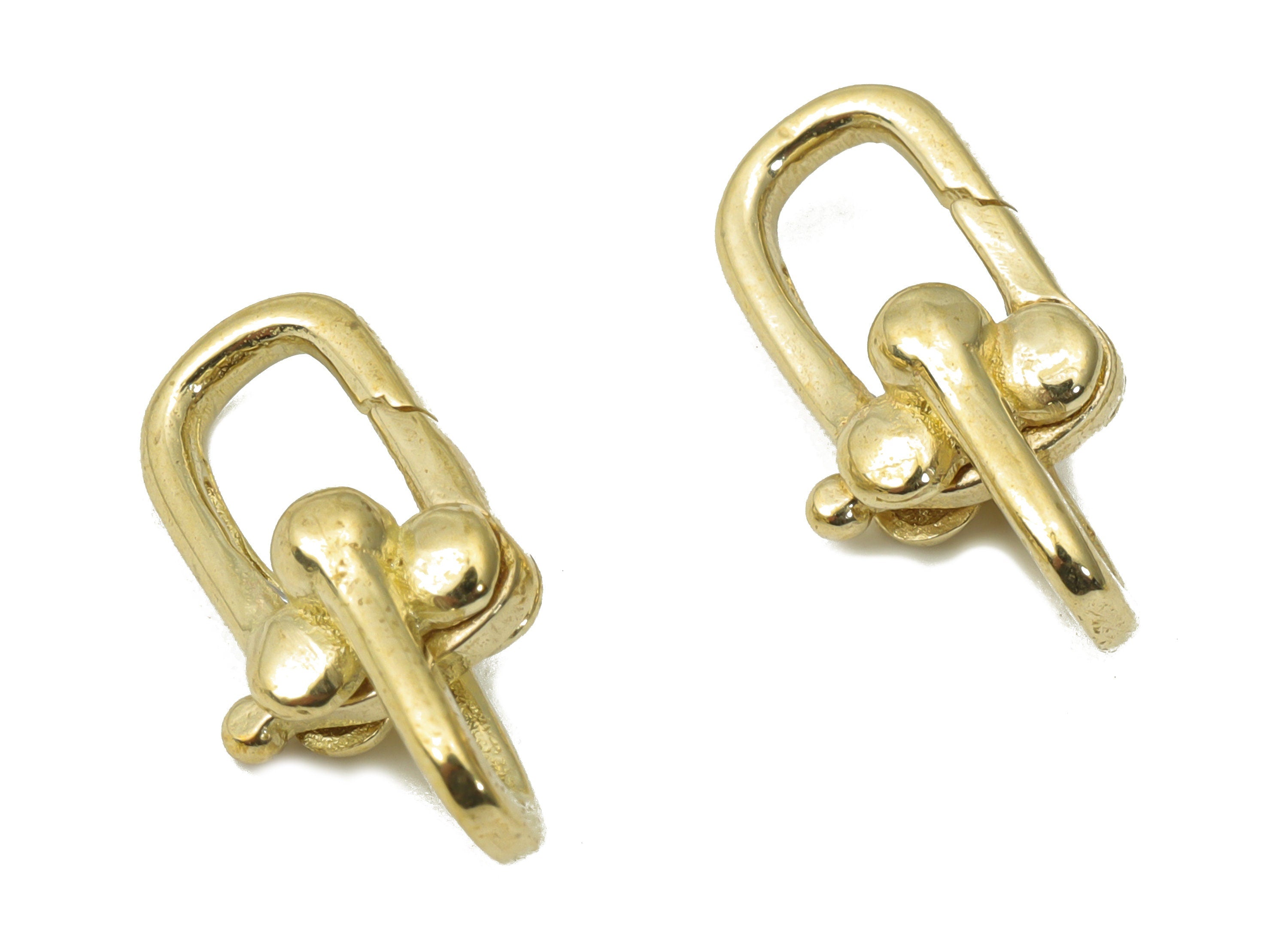 Raw Brass Double U Lobster Claw - Brass Trigger Clasps – Jewelry Clasps - Raw Brass Clasps - Jewelry Supplies - 15.88x8.06x6.1mm - PP5220 - DOMEDBAZAAR