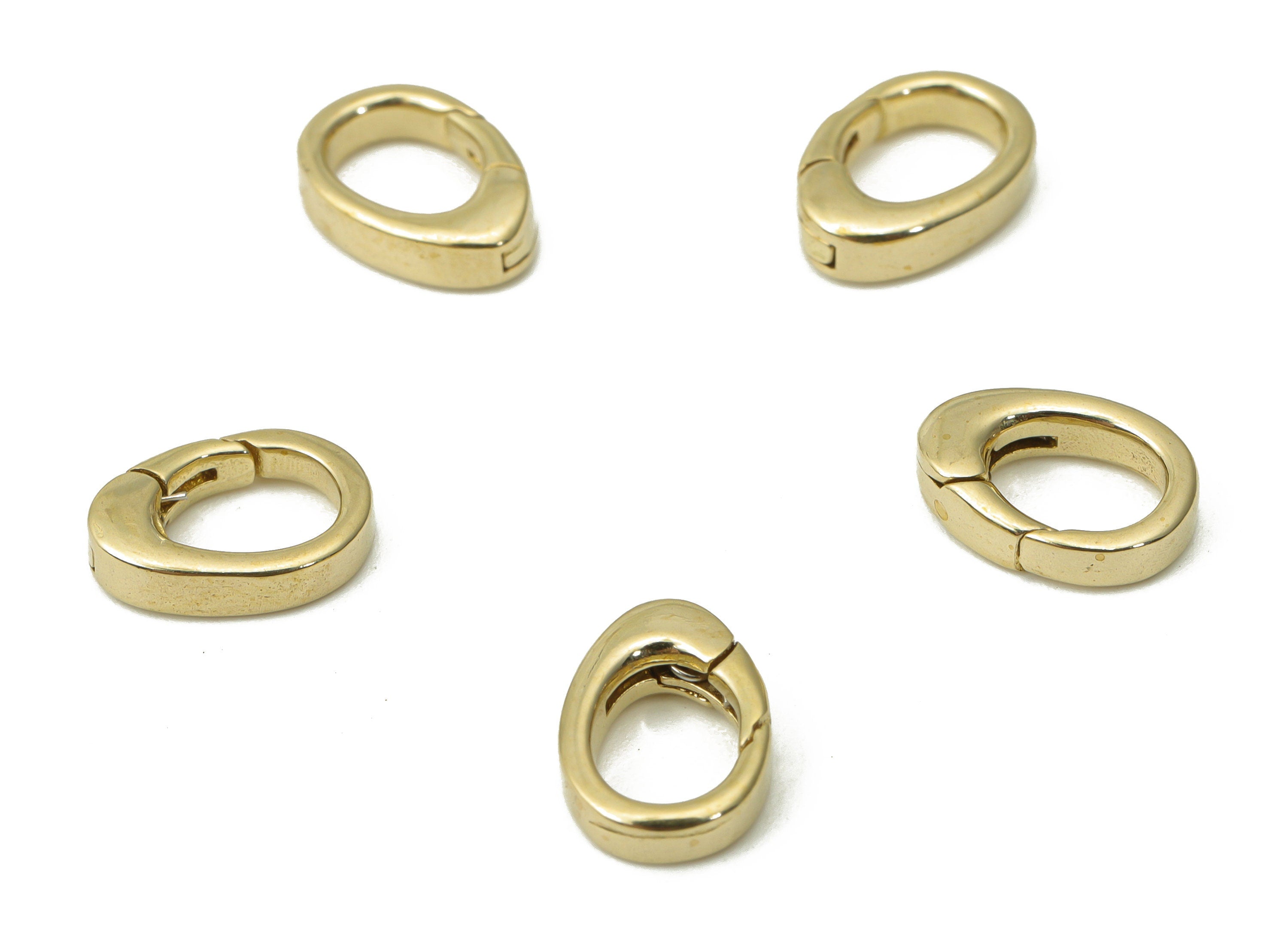 Raw Brass Mini Oval Lobster Claw - Brass Trigger Clasps – Jewelry Clasps - Brass Parrot Clasps - Jewelry Supplies - 9.29x6.66x2.4mm - PP5234 - DOMEDBAZAAR