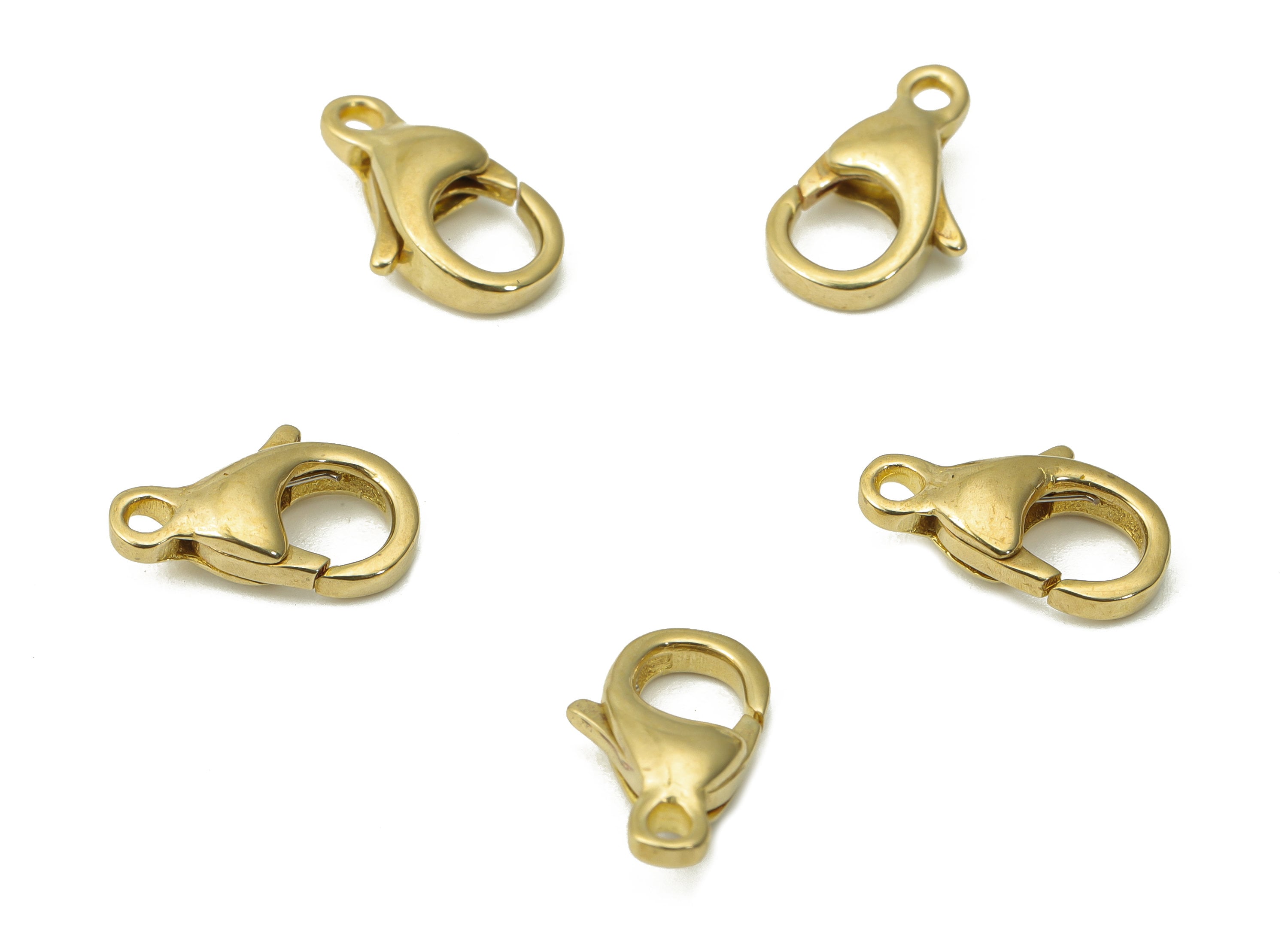 Raw Brass Mini Lobster Claw - Brass Trigger Clasps – Jewelry Clasps - Brass Parrot Clasps - Jewelry Supplies - 12.83x7.55x3.8mm - PP5253 - DOMEDBAZAAR