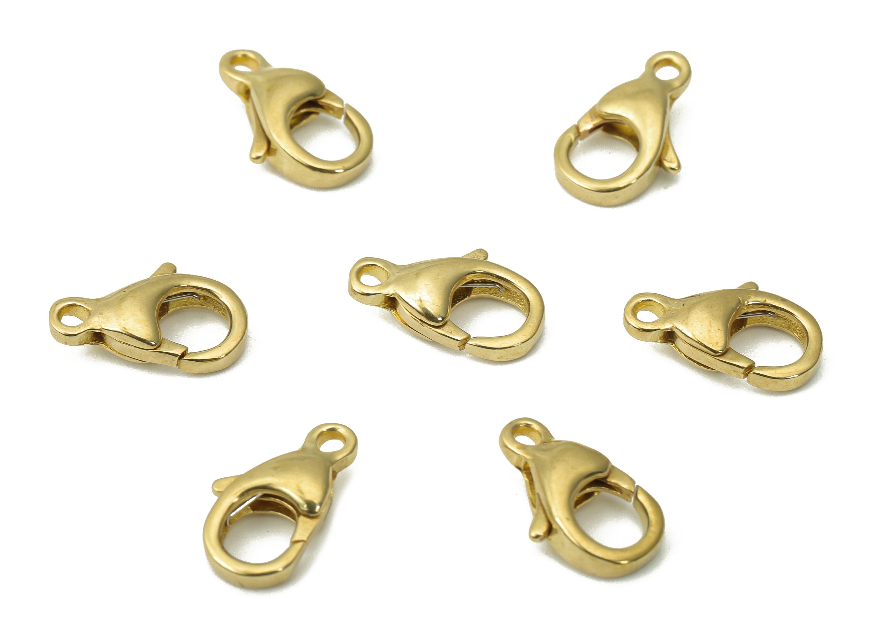 Raw Brass Mini Lobster Claw - Brass Trigger Clasps – Jewelry Clasps - Brass Parrot Clasps - Jewelry Supplies - 12.83x7.55x3.8mm - PP5253 - DOMEDBAZAAR