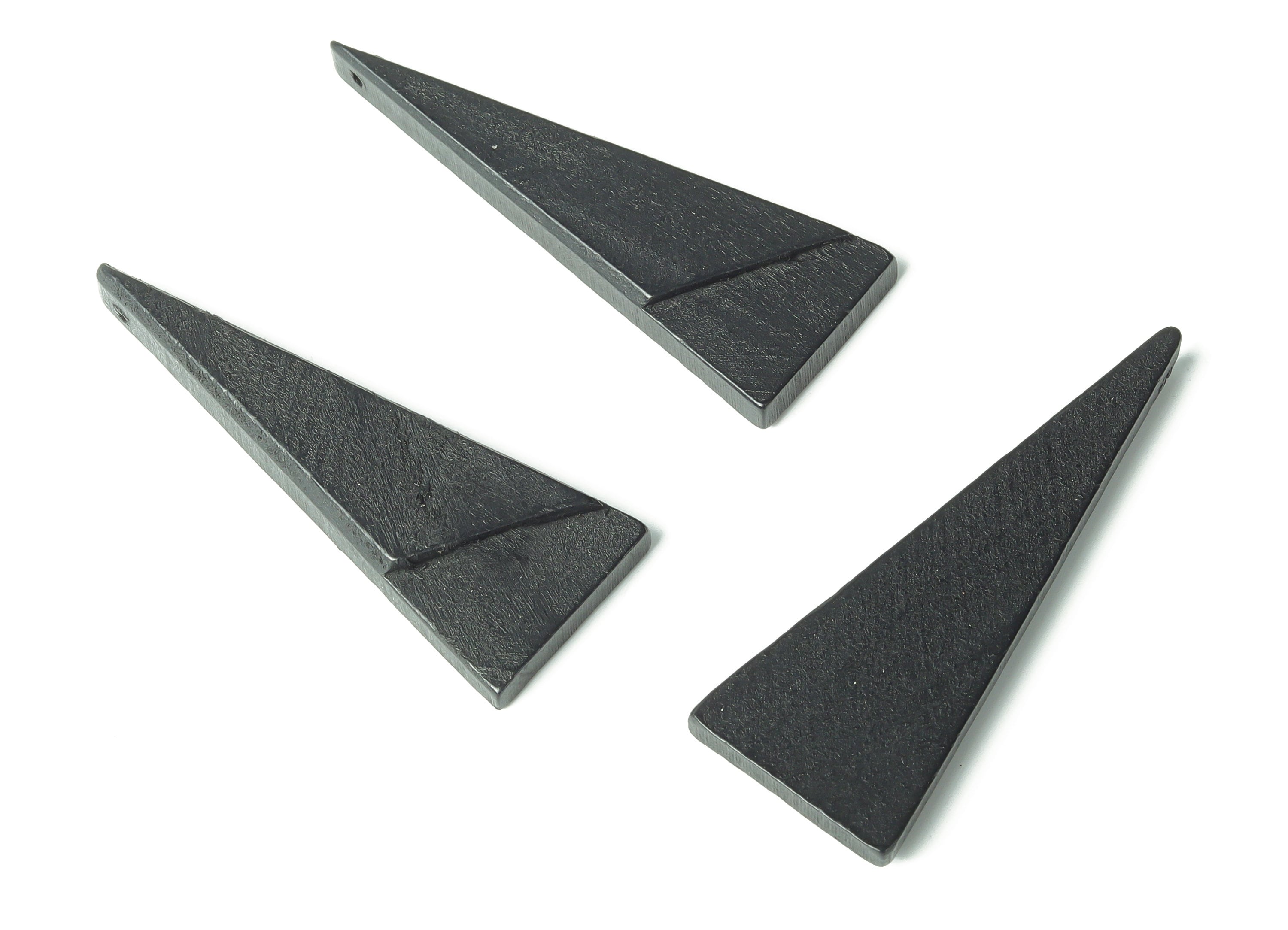 Hemu Wood Triangle Earring Charms - Hemu Wood Triangle Pendant - DIY Jewelry Making Supplies - 53.6x19.1x5.13mm - BB1193 - DOMEDBAZAAR
