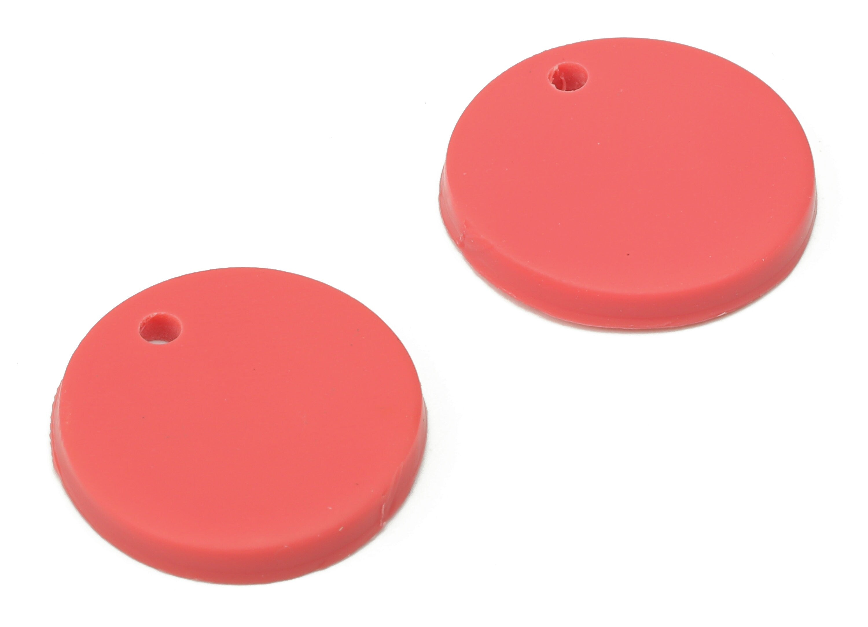 Polymer Clay Round Earring Charms - Polymer Clay Circle Bead - Jewelry Handmade Making - 17.81x17.81x2.88mm - PC2338B - DOMEDBAZAAR