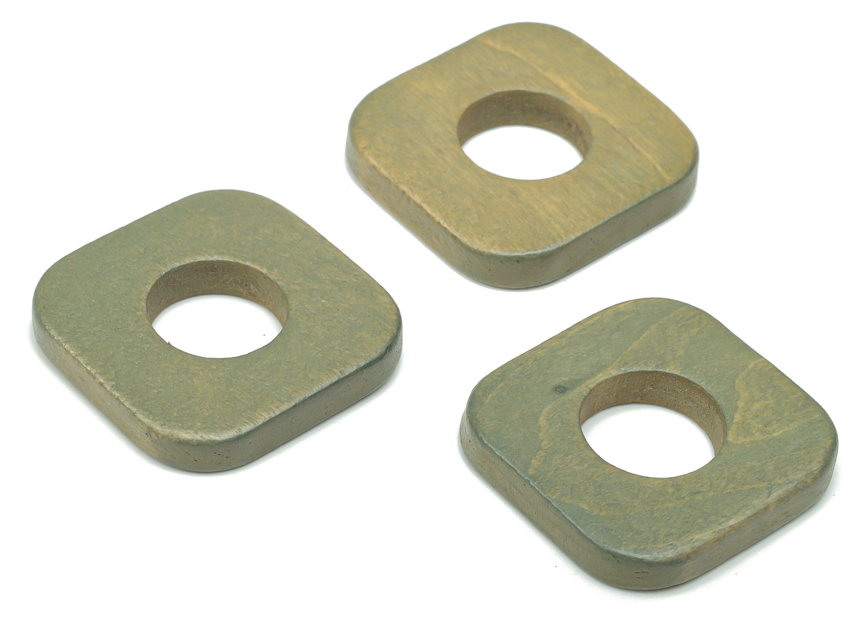 Hemu Wood Square Round Earring Connector - Hemu Wood Square Charms and Pendant - DIY Jewelry Making Supplies - 28.8x28.8x5.02mm - BB1187B - DOMEDBAZAAR