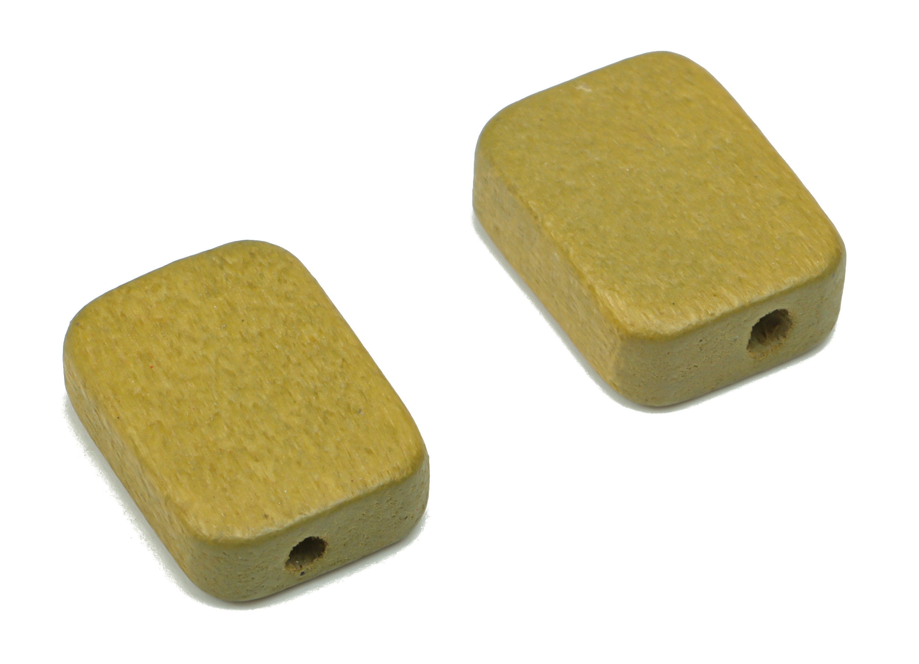 Hemu Wood Rectangle Earring Connector - Hemu Wood Rectangle Charms and Beads - DIY Jewelry Making Supplies - 13.1x9.82x4.29mm - BB1184A - DOMEDBAZAAR
