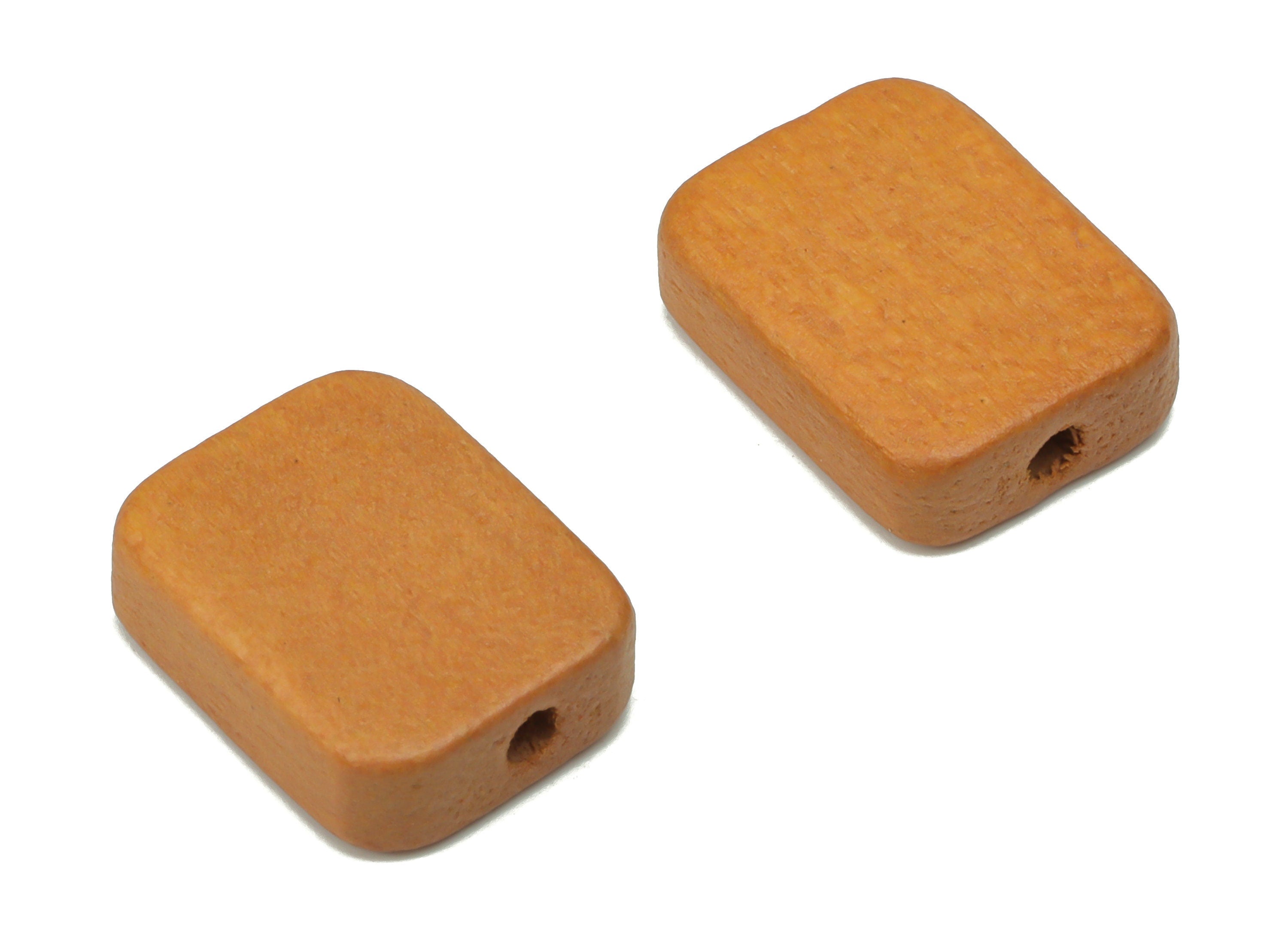 Hemu Wood Rectangle Earring Connector - Hemu Wood Rectangle Charms and Beads - DIY Jewelry Making Supplies - 13.05x9.7x4.23mm - BB1210 - DOMEDBAZAAR