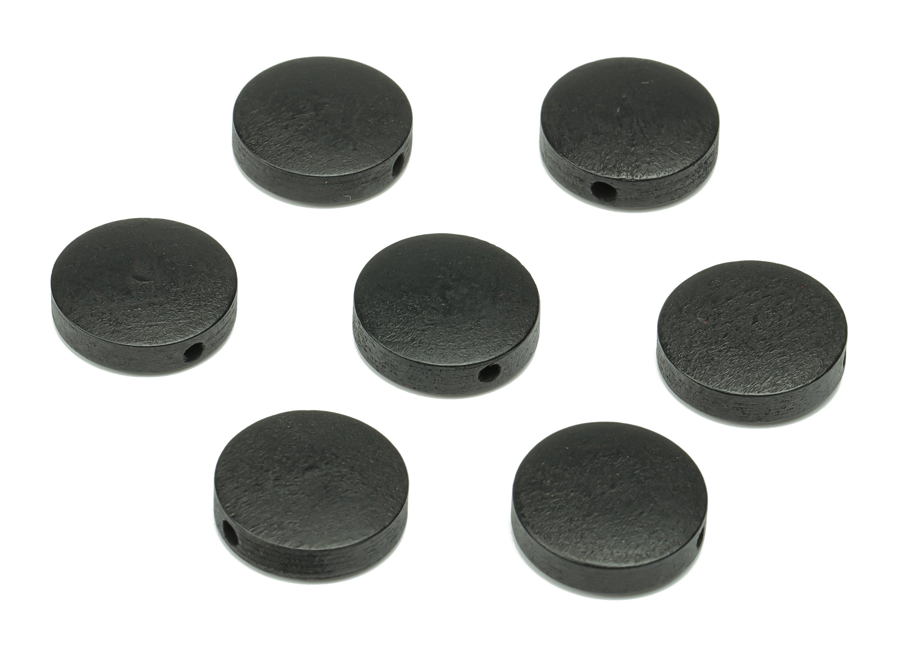 Hemu Wood Round Earring Connector - Hemu Wood Circle Charms and Bead - DIY Jewelry Making Supplies - 14.87x14.87x4.16mm - BB1181B - DOMEDBAZAAR