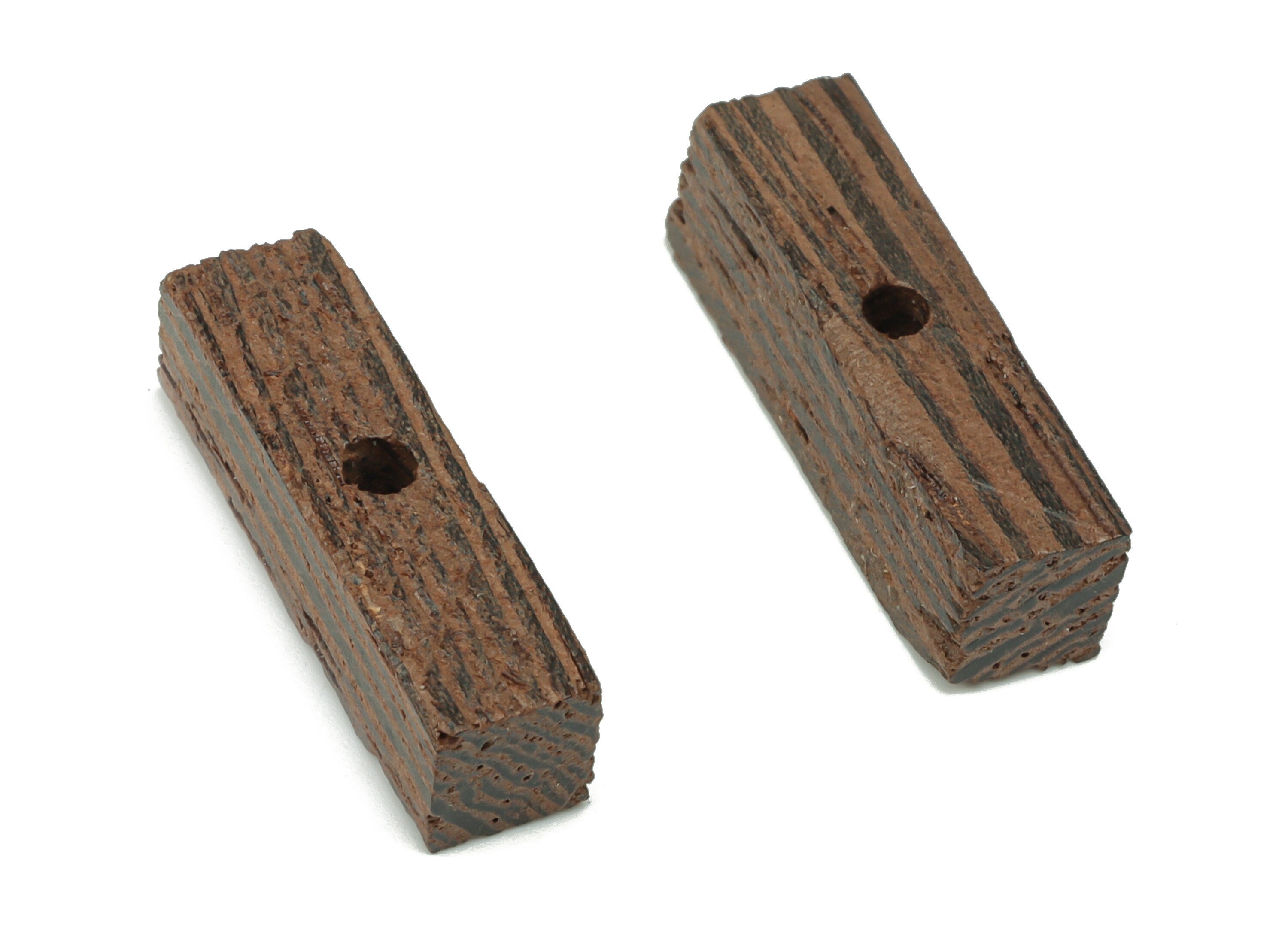 Wenge Wood Stick Earring Connector - Wenge Wood Stick Charms and Beads - DIY Jewelry Making Supplies - 18x5.08x4.98mm - BB1206 - DOMEDBAZAAR