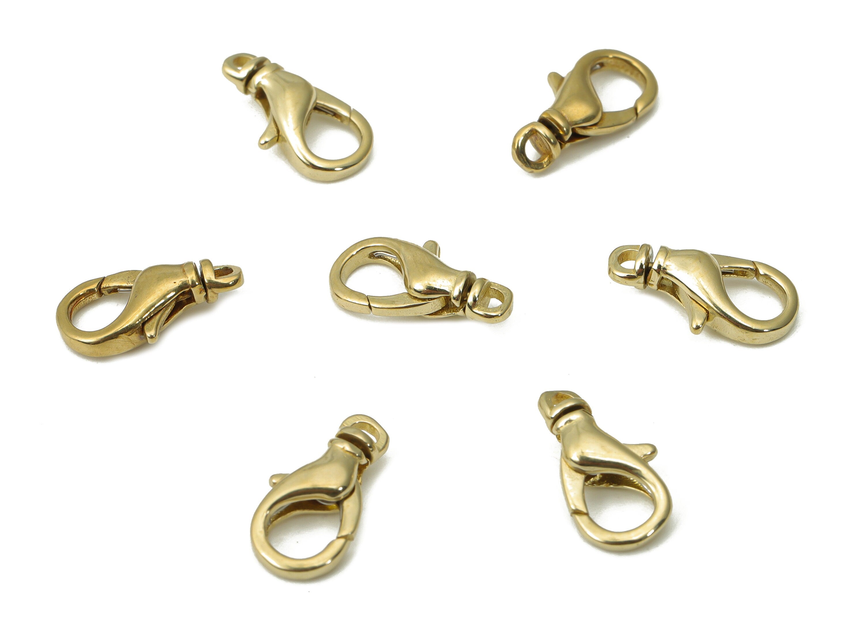 Raw Brass Lobster Claw - Brass Trigger Clasps – Jewelry Clasps - Brass Parrot Clasps - Jewelry Making Supplies - 12.06x5.9x3.25mm - PP5257 - DOMEDBAZAAR