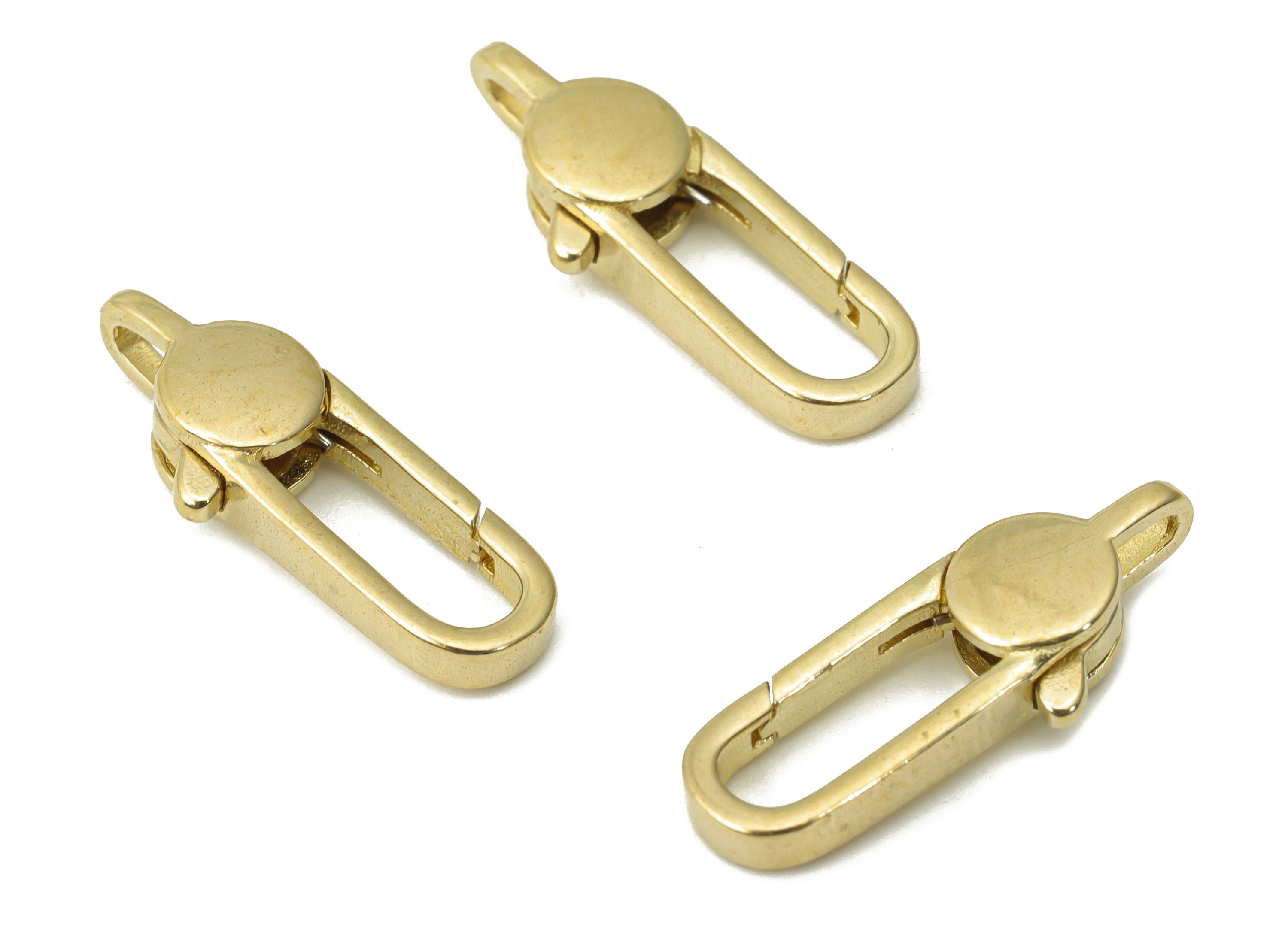 Raw Brass Lobster Claw - Brass Trigger Clasps – Jewelry Clasps - Brass Parrot Clasps - Jewelry Making Supplies - 18.21x6.58x3.37mm - PP5232 - DOMEDBAZAAR