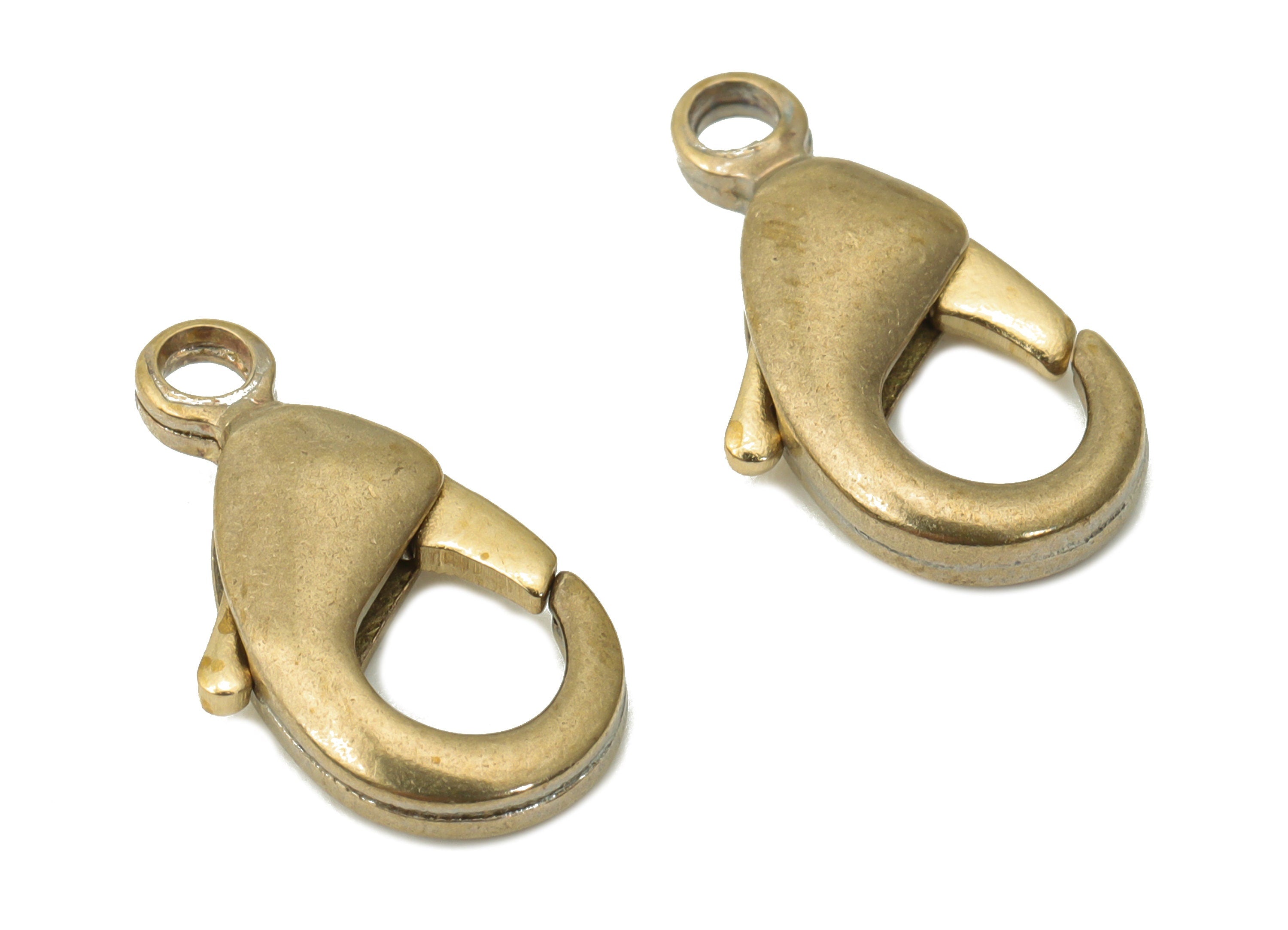 Raw Brass Lobster Claw - Brass Trigger Clasps – Jewelry Clasps - Brass Parrot Clasps - Jewelry Making Supplies - 15.12x8.08x3.08mm - PP5244 - DOMEDBAZAAR