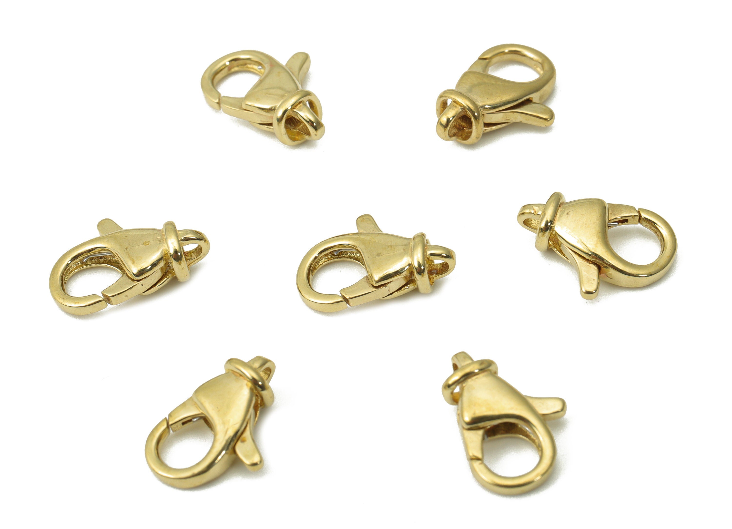 Raw Brass Lobster Claw - Brass Trigger Clasps – Jewelry Clasps - Brass Parrot Clasps - Jewelry Making Supplies - 13.19x9.06x4.77mm - PP5265 - DOMEDBAZAAR