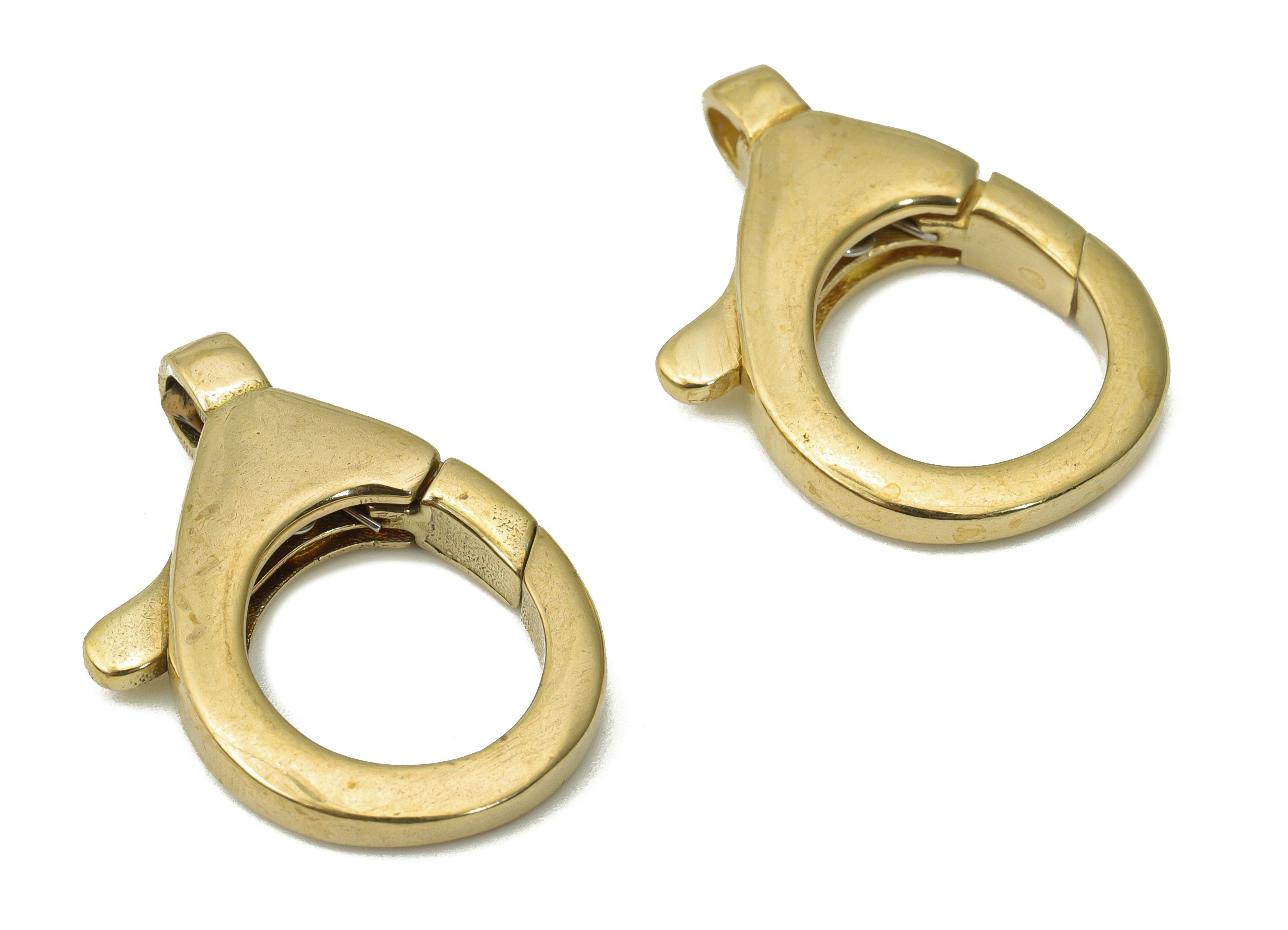 Raw Brass Lobster Claw - Brass Trigger Clasps – Jewelry Clasps - Brass Parrot Clasps - Jewelry Making Supplies - 24.88x16x4.39mm - PP5249 - DOMEDBAZAAR