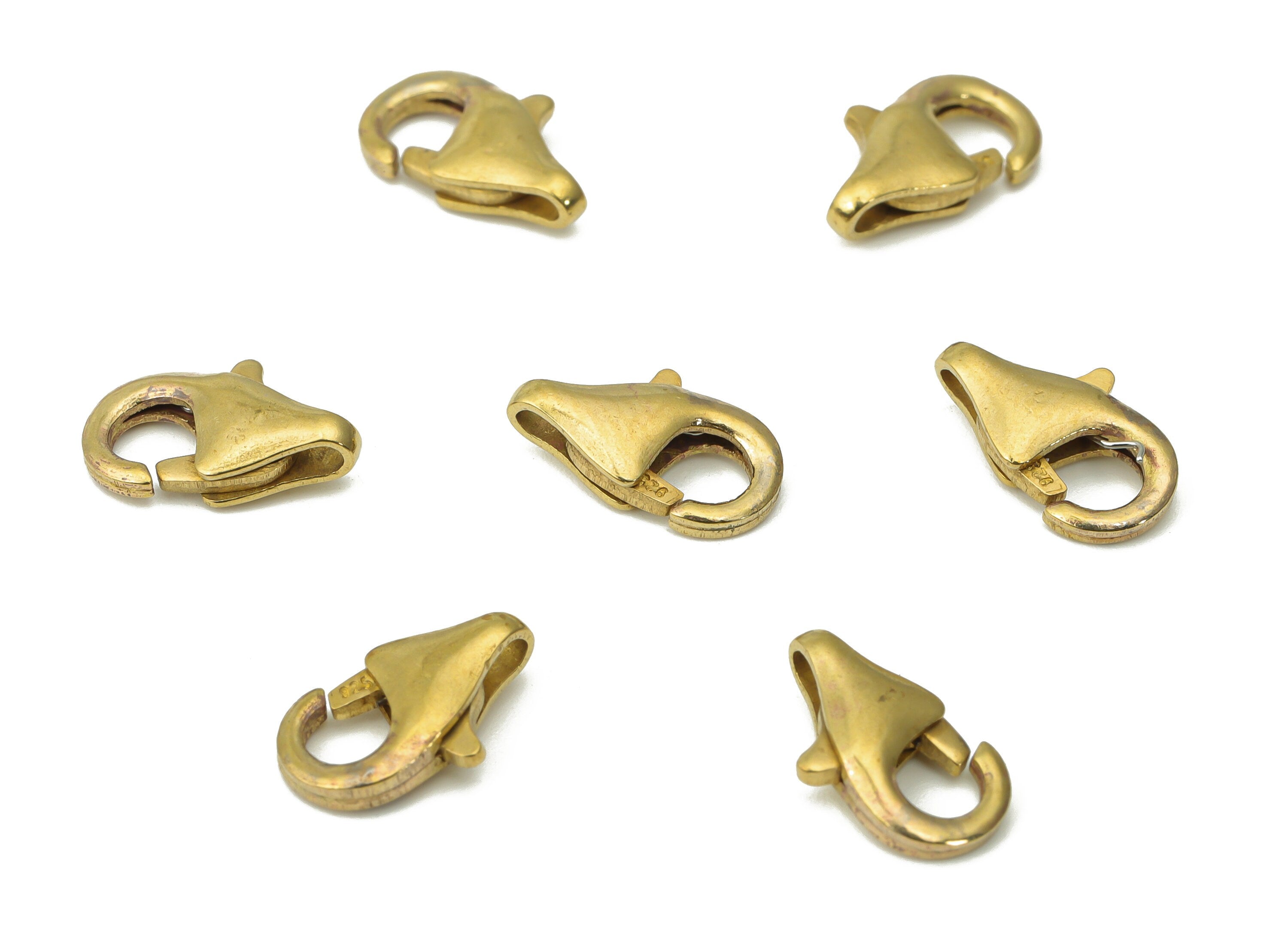 Raw Brass Lobster Claw - Brass Trigger Clasps – Jewelry Clasps - Brass Parrot Clasps - Jewelry Making Supplies - 11.82x6.62x3.05mm - PP5241 - DOMEDBAZAAR