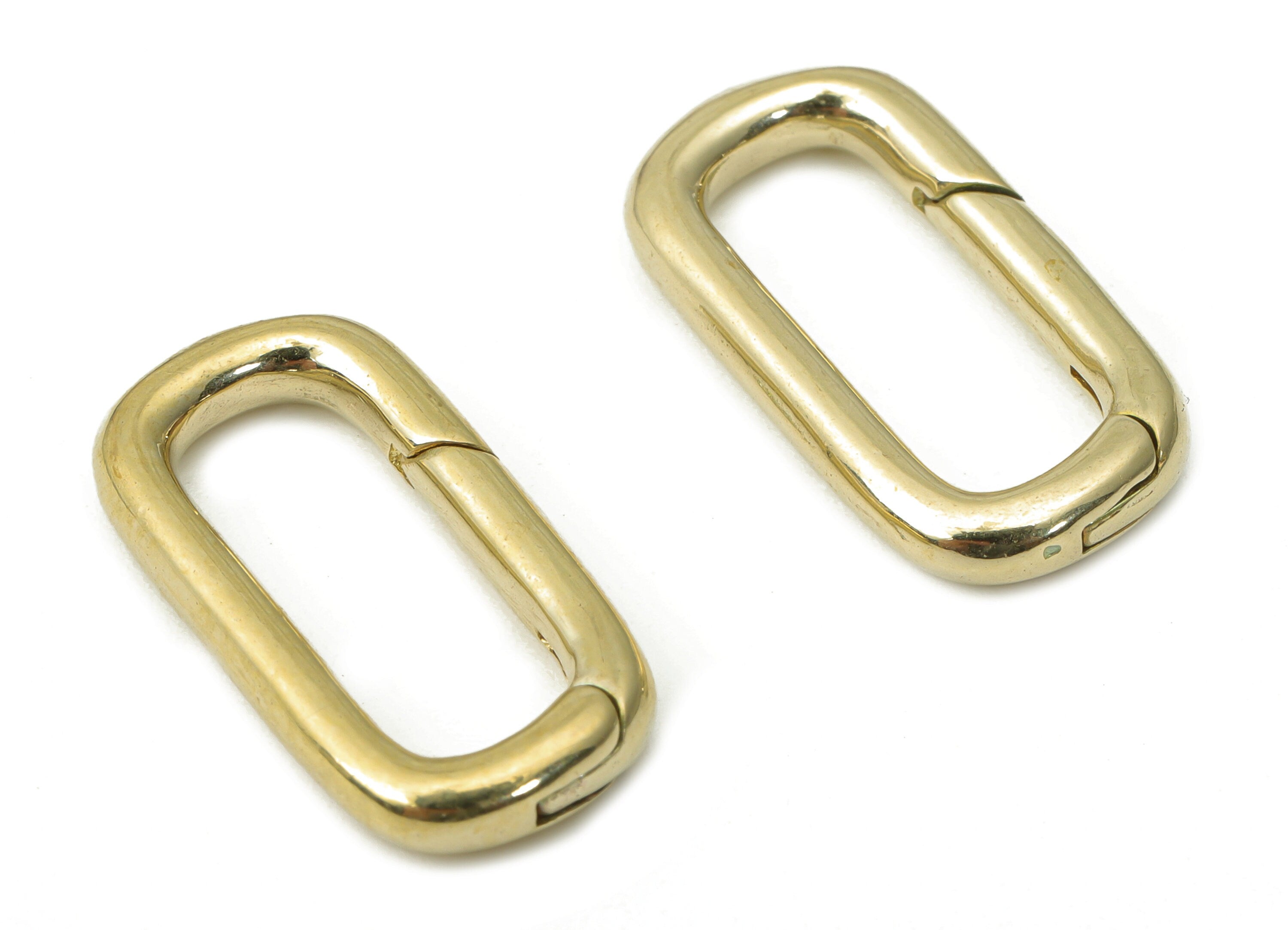 Raw Brass Long Oval Lobster Claw - Jewelry Clasp - Brass Trigger Clasps - Brass Oval Clasp – Jewelry Supplies - 18.93x9.91x2.54mm - PP5219 - DOMEDBAZAAR