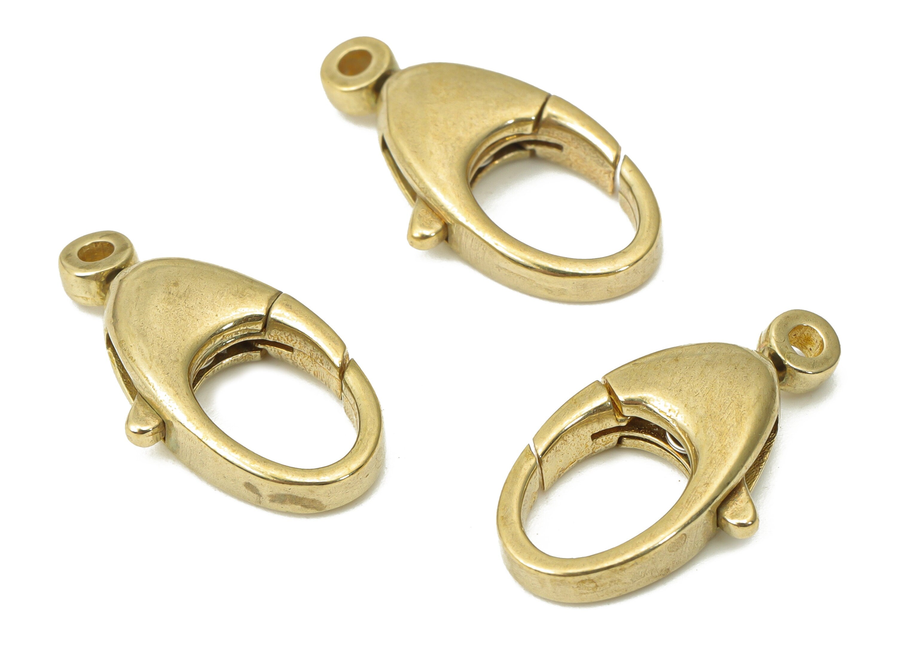 Raw Brass Lobster Claw - Brass Trigger Clasps – Jewelry Clasps - Brass Parrot Clasps - Jewelry Making Supplies - 19.08x10.13x3.98mm - PP5255 - DOMEDBAZAAR