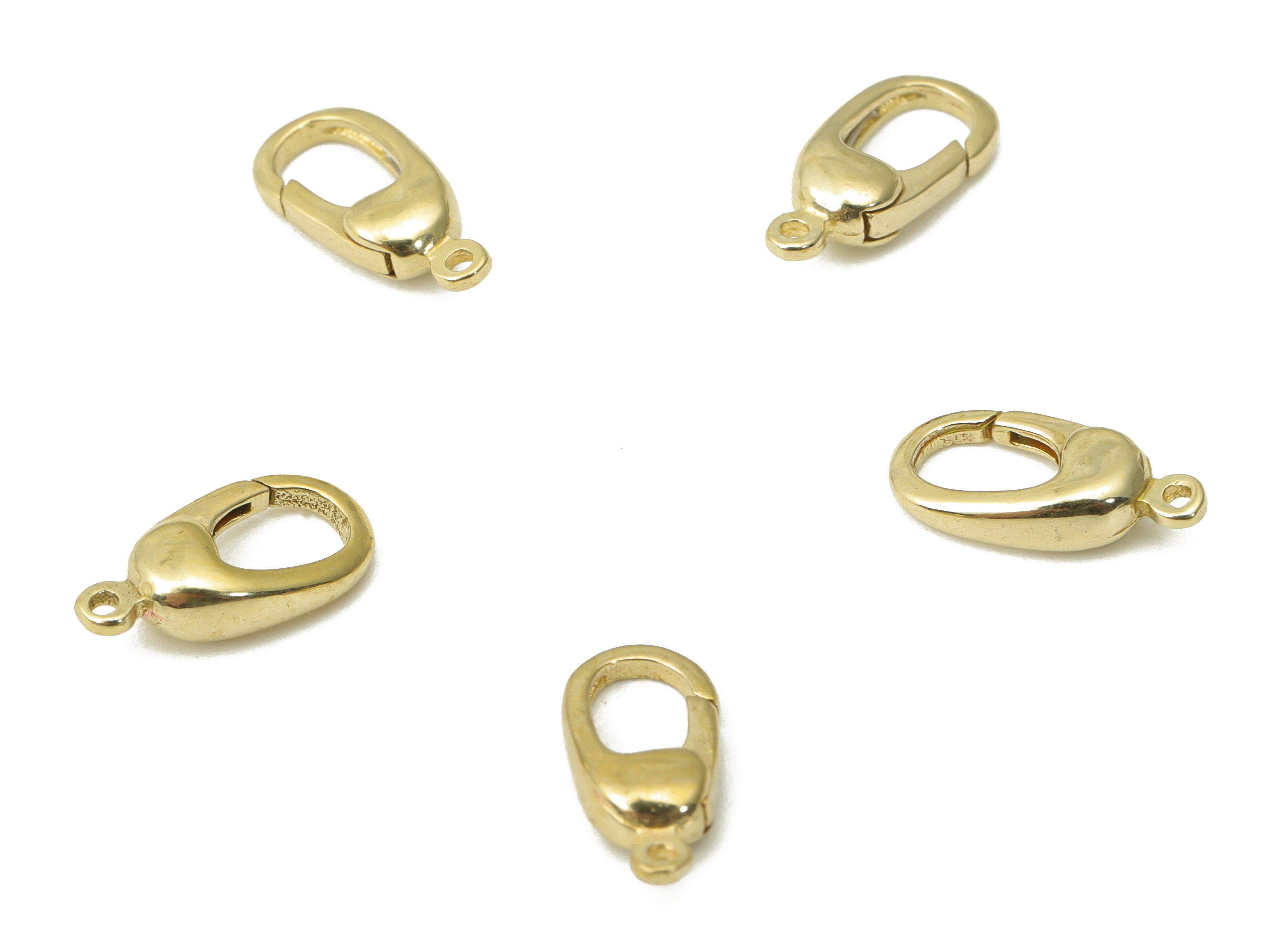Raw Brass Mini Lobster Claw - Brass Trigger Clasps – Jewelry Clasps - Brass Parrot Clasps - Jewelry Supplies - 10.72x4.66x3.12mm - PP5221 - DOMEDBAZAAR