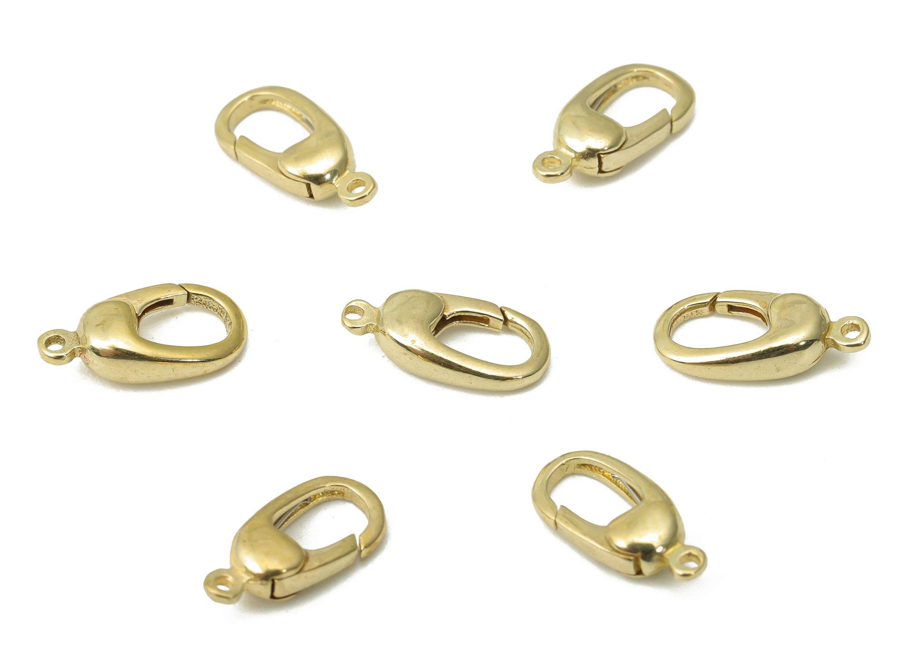 Raw Brass Mini Lobster Claw - Brass Trigger Clasps – Jewelry Clasps - Brass Parrot Clasps - Jewelry Supplies - 10.72x4.66x3.12mm - PP5221 - DOMEDBAZAAR