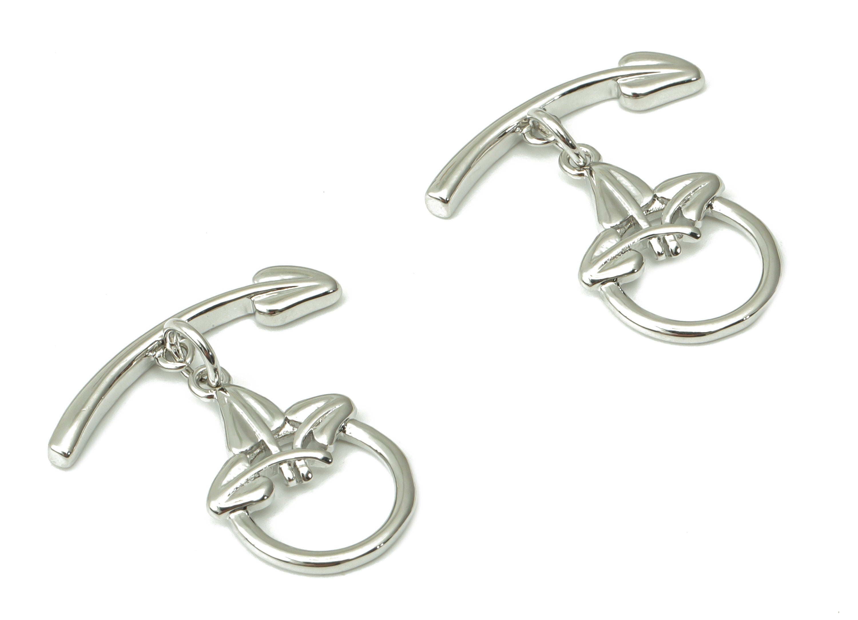 Brass Round Leaf Toggle Clasps – White Gold Ring Circle Toggle Clasp - 18K Real White Gold Plated Brass – 22.15x22x2.33mm - RGP4529S - DOMEDBAZAAR