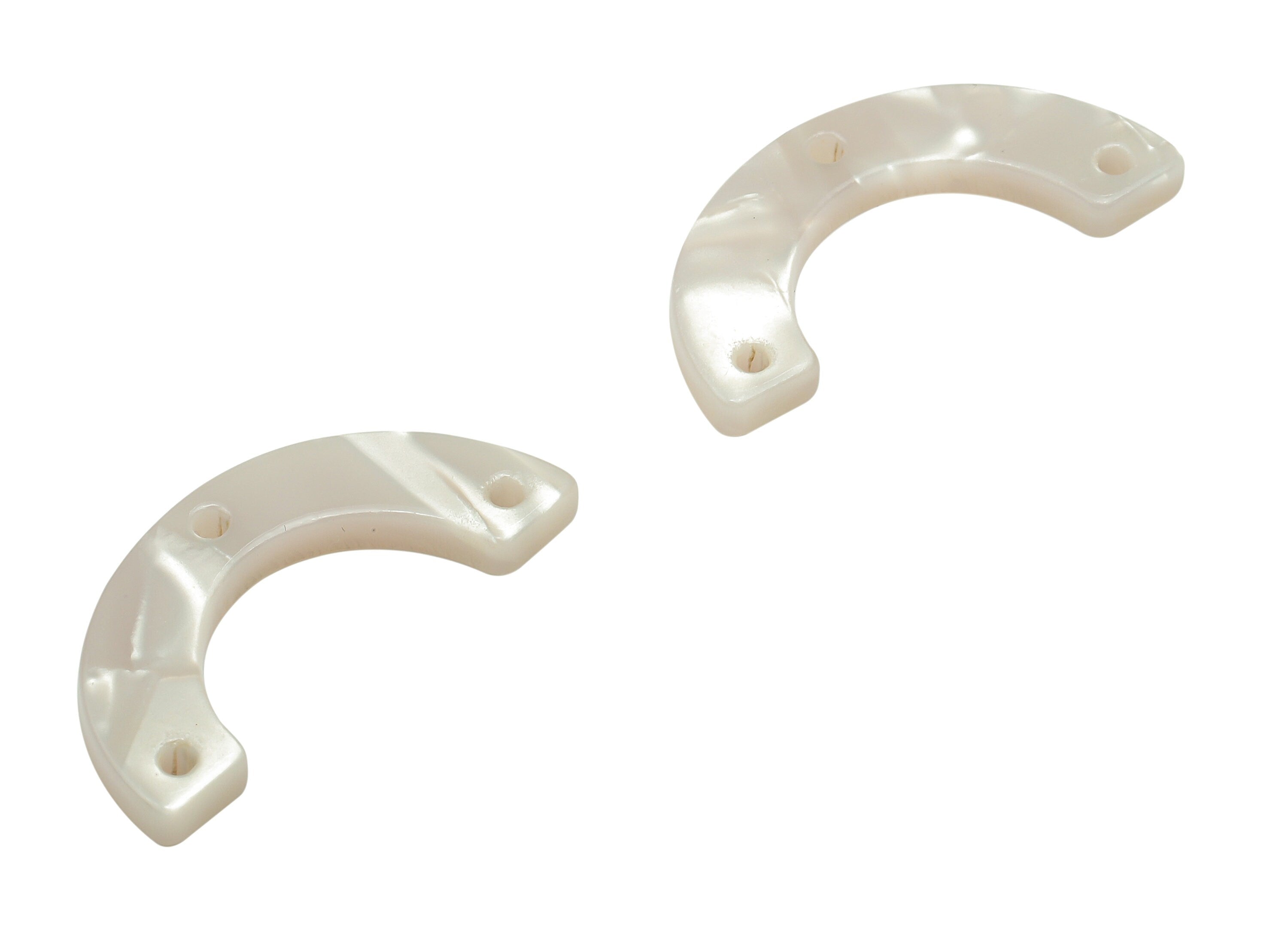 Acetate Arrow Connector - Ivory White Earrings Connector - U Shaped Charm with 3 Holes - Color Code: A828 -28.83x13.74x2.67mm- AC1355-A882 - DOMEDBAZAAR
