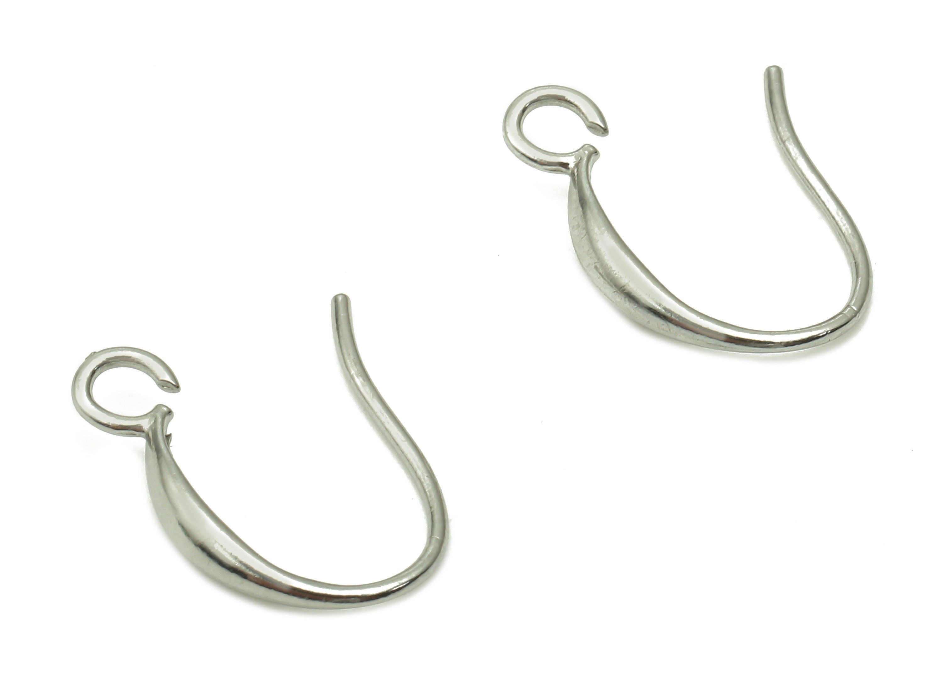 Stainless Steel Earrings Hooks - 304 Stainless Steel Ear Wires - Earring Findings - Jewelry Making Supplies -14.55x11.42x2.75mm - SS1388 - DOMEDBAZAAR