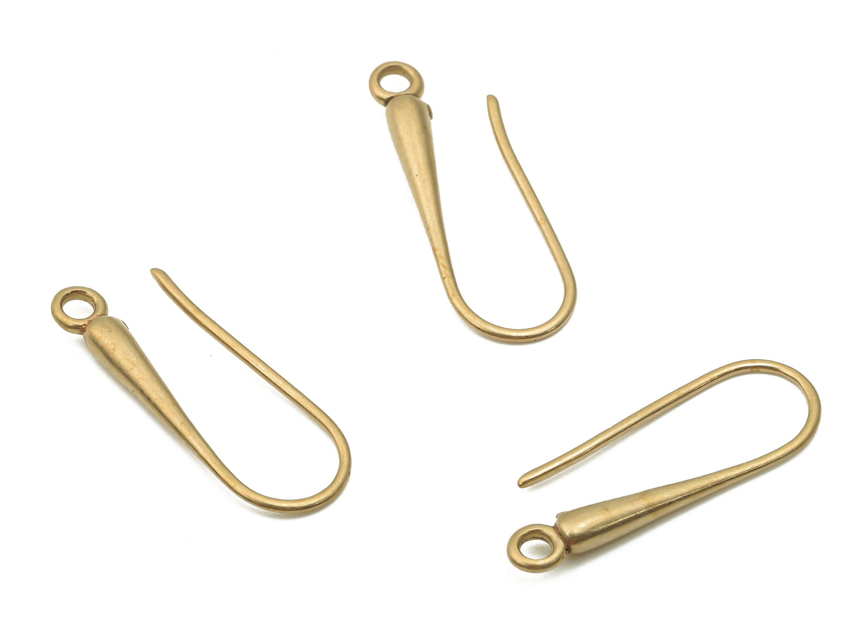 Brass Earrings Wires - Raw Brass U Earrings Hook - Earrings Findings - Brass U Hook Earring - 20.77x7.24x2.27mm - PP7784 - DOMEDBAZAAR