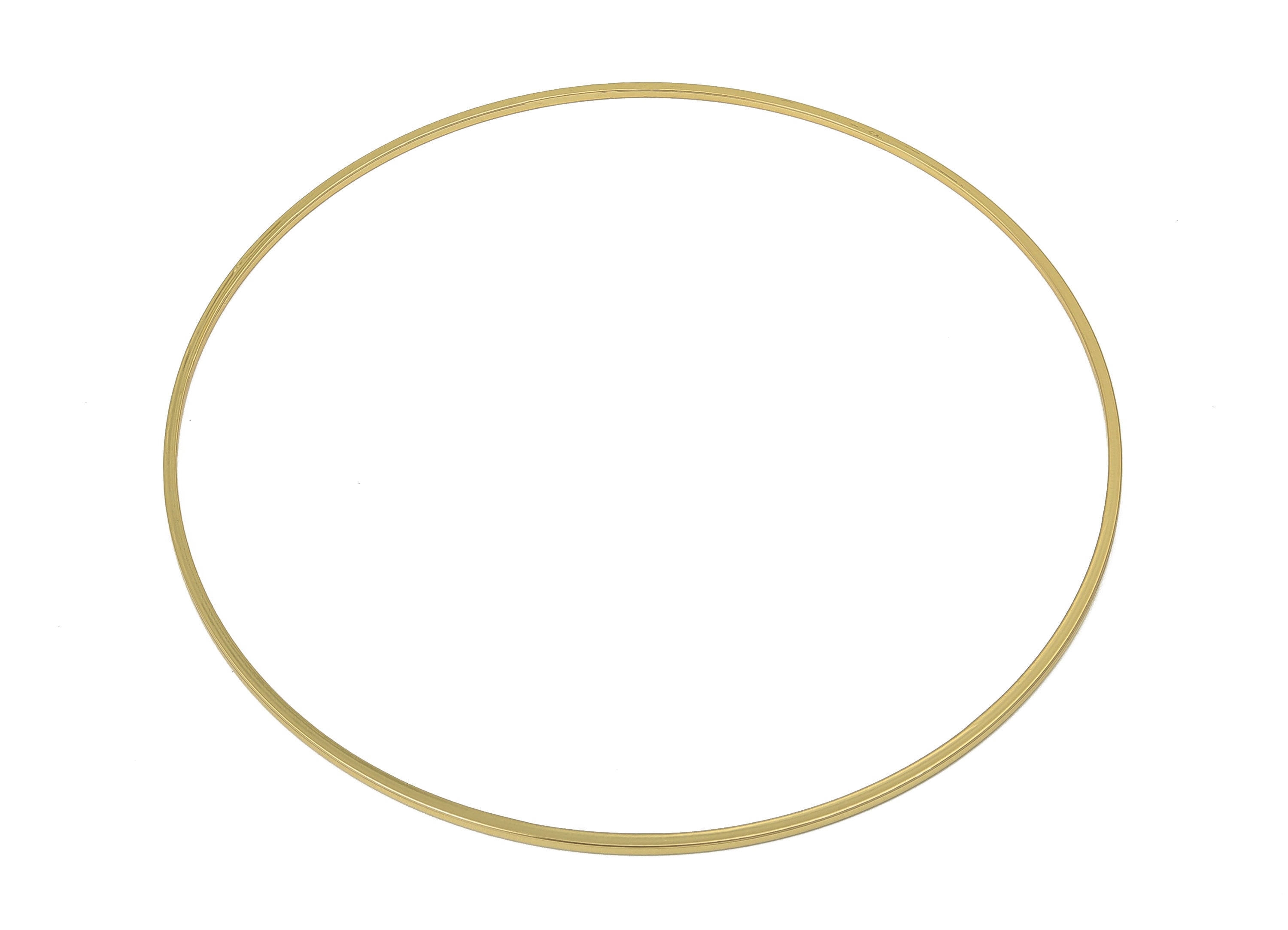 Brass Round Connector - Gold Round Links - Brass Circle Hoop Connector - 18K Real Gold Plated  Brass - Round Links - 80x1x1mm - RGP3310-80 - DOMEDBAZAAR