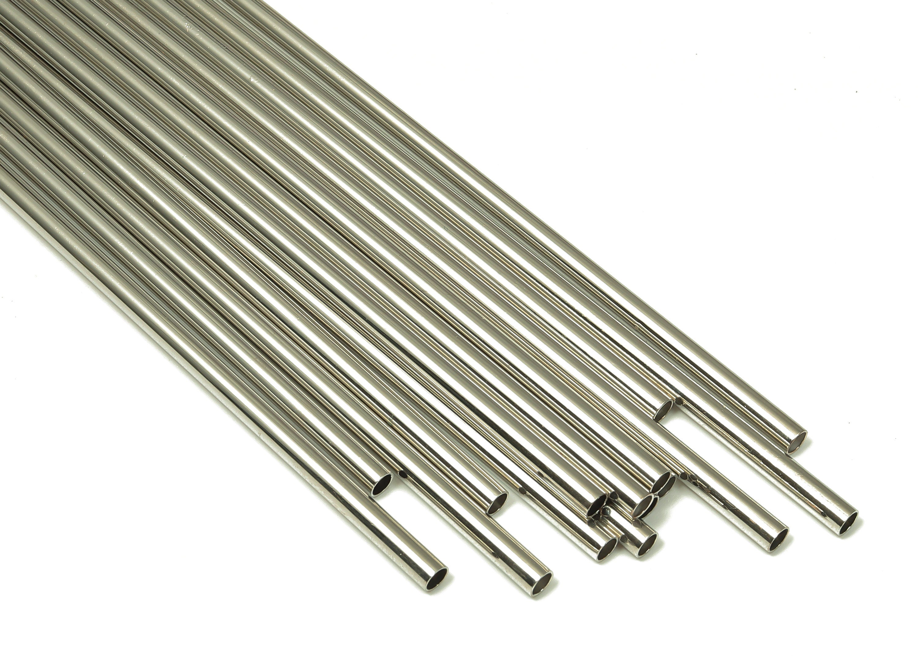 Silver Tone Himmeli Tubes - Brass Round Himmeli DIY Tube Beads - Circle Pipes for Geometric - For Air Plants -3x0.2x190mm- PP4570S-190 - DOMEDBAZAAR