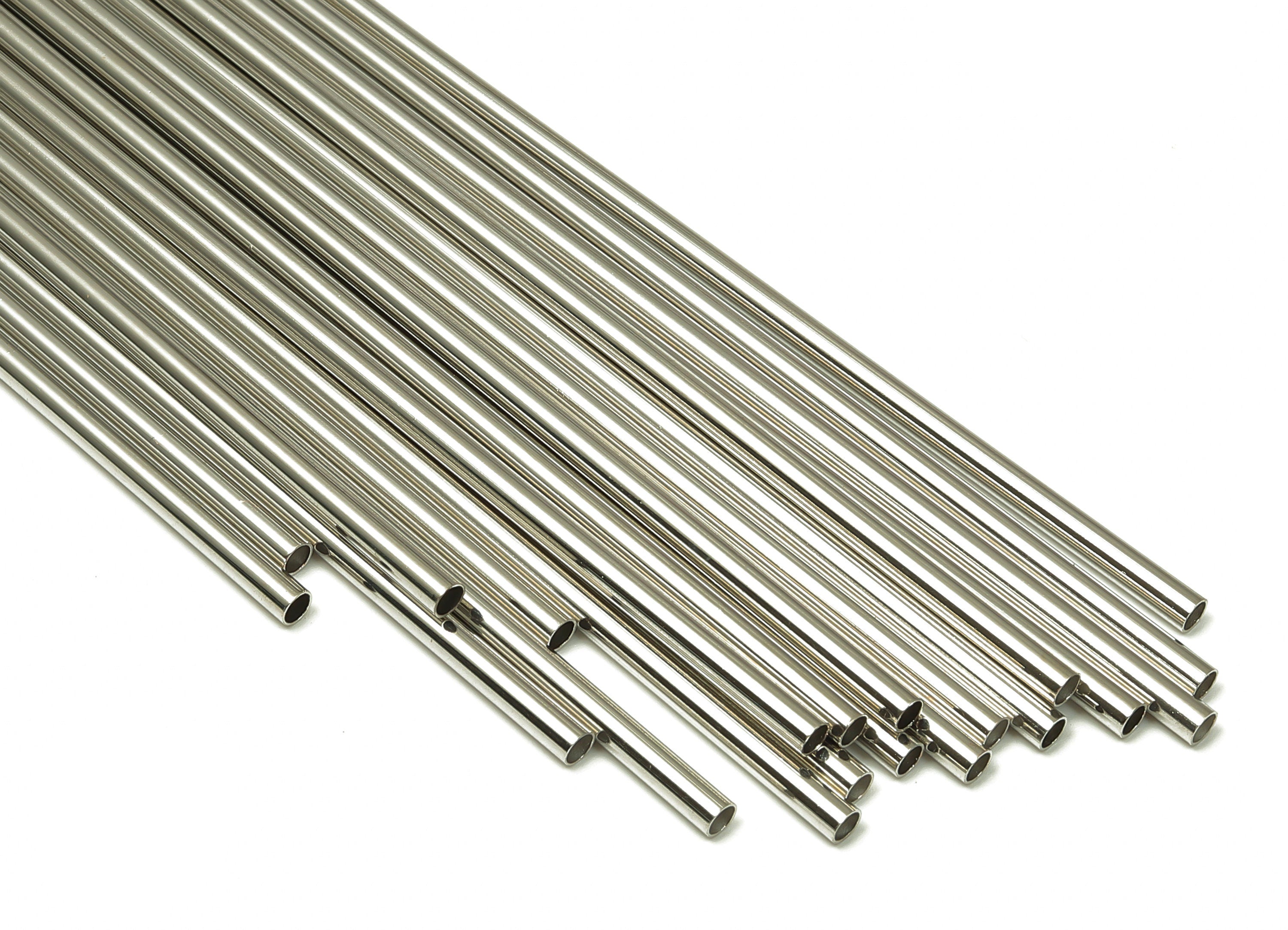Silver Tone Himmeli Tubes - Brass Round Himmeli DIY Tube Beads - Circle Pipes for Geometric - For Air Plants -2.5x0.2x170mm- PP4569S-170 - DOMEDBAZAAR