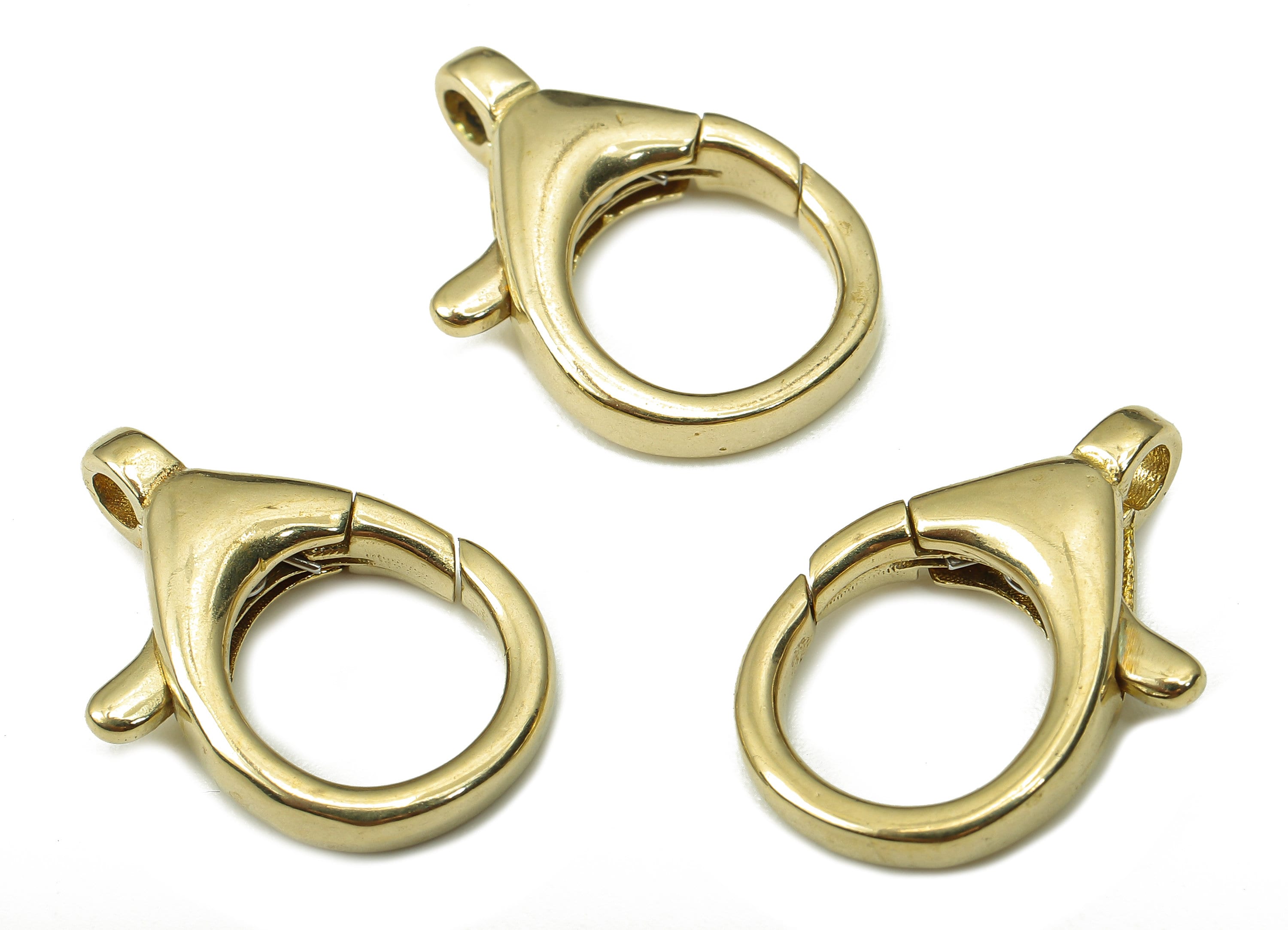 Brass Parrot Clasp - Raw Brass Parrot Clasps - Lobster Claw Clasps - Earring Finding - 29.93x12.8x4.86mm - PP5281 - DOMEDBAZAAR